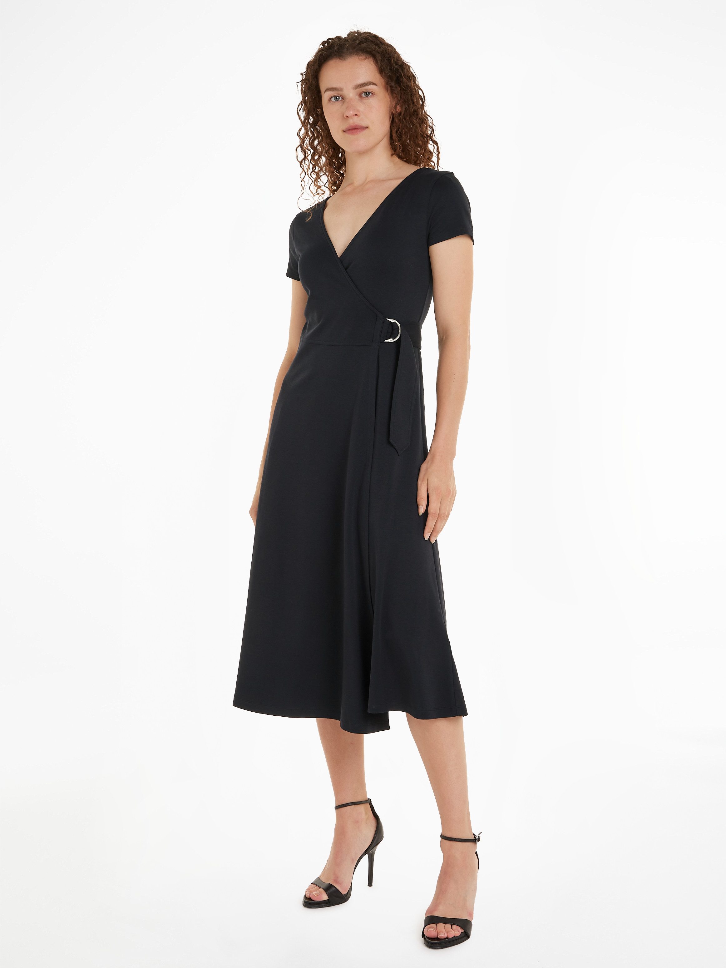 Tommy Hilfiger Wickelkleid UTILITY WRAP MIDI günstig online kaufen