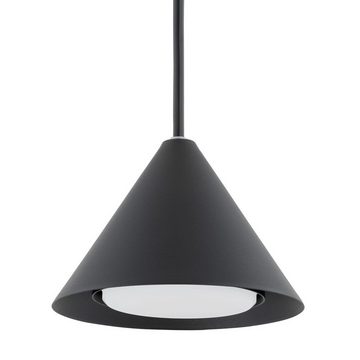 Licht-Erlebnisse Pendelleuchte MIRA, ohne Leuchtmittel, Metall GX53 H: max. 100 cm Schwarz rund