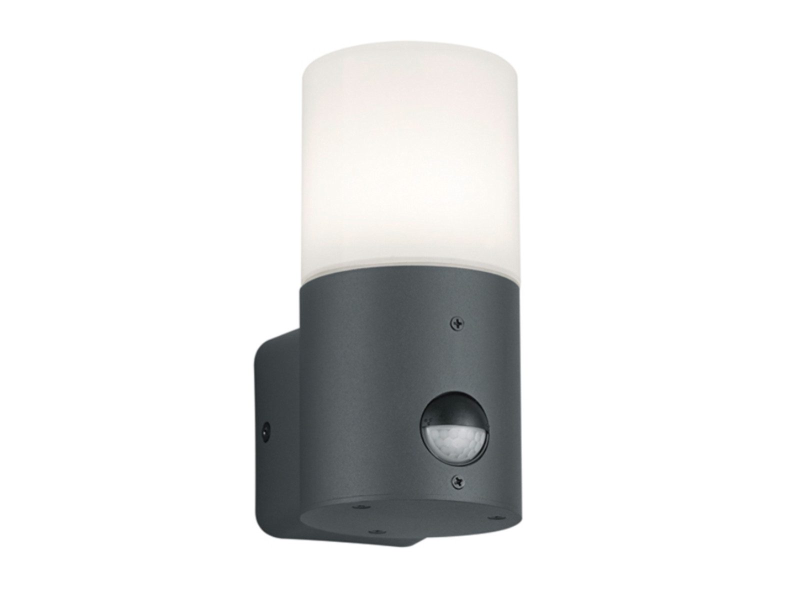 TRIO Leuchten LED Außen-Wandleuchte Anthrazit mit Bewegungsmelder H: 17,5cm, Bewegungssensor, LED wechselbar, Warmweiß, Wand Außenleuchte zur Fassadenbeleuchtung & Hausbeleuchtung Haustür
