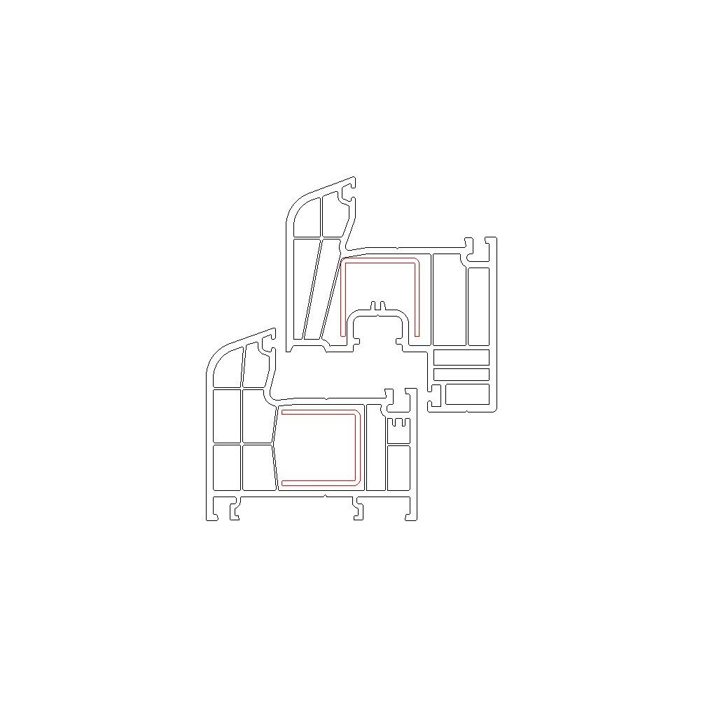 SN DECO anthrazit/innen GROUP 1 Hochwertiges außen Kellerfenster 70 800x800, mm Profil, 5-Kammer-Profil RC2 (Set), Flügel, Sicherheitsbeschlag, weiß