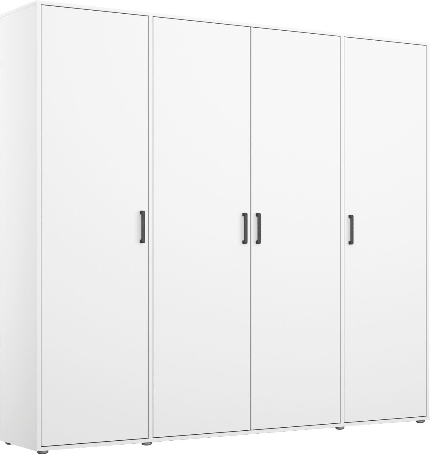 rauch Kleiderschrank VOYAGER Garderobe Wäscheschrank Schlafzimmer (in 3 verschiedenen Ausstattungen BASIC/CLASSIC/PREMIUM) mit 2 modernen Griffvarianten, viel Stauraum MADE IN GERMANY