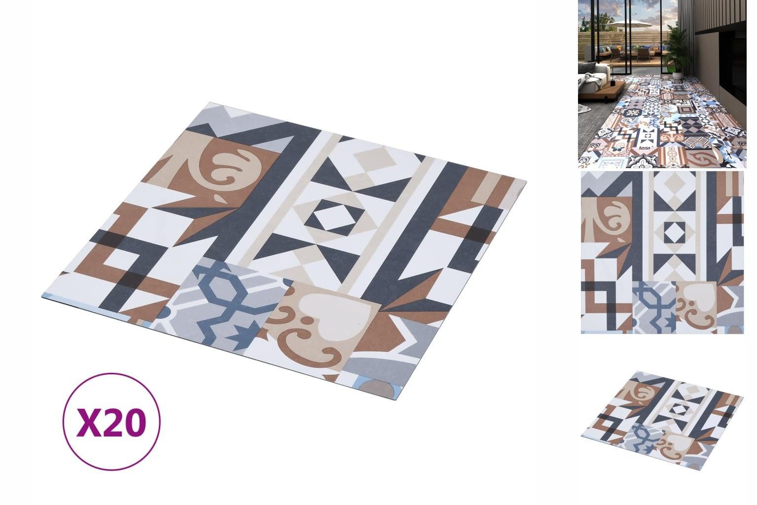 vidaXL Ламинат PVC Ламинатböden Selbstklebend Dielen Bodenbelag Boden Fliesen 20 Stk