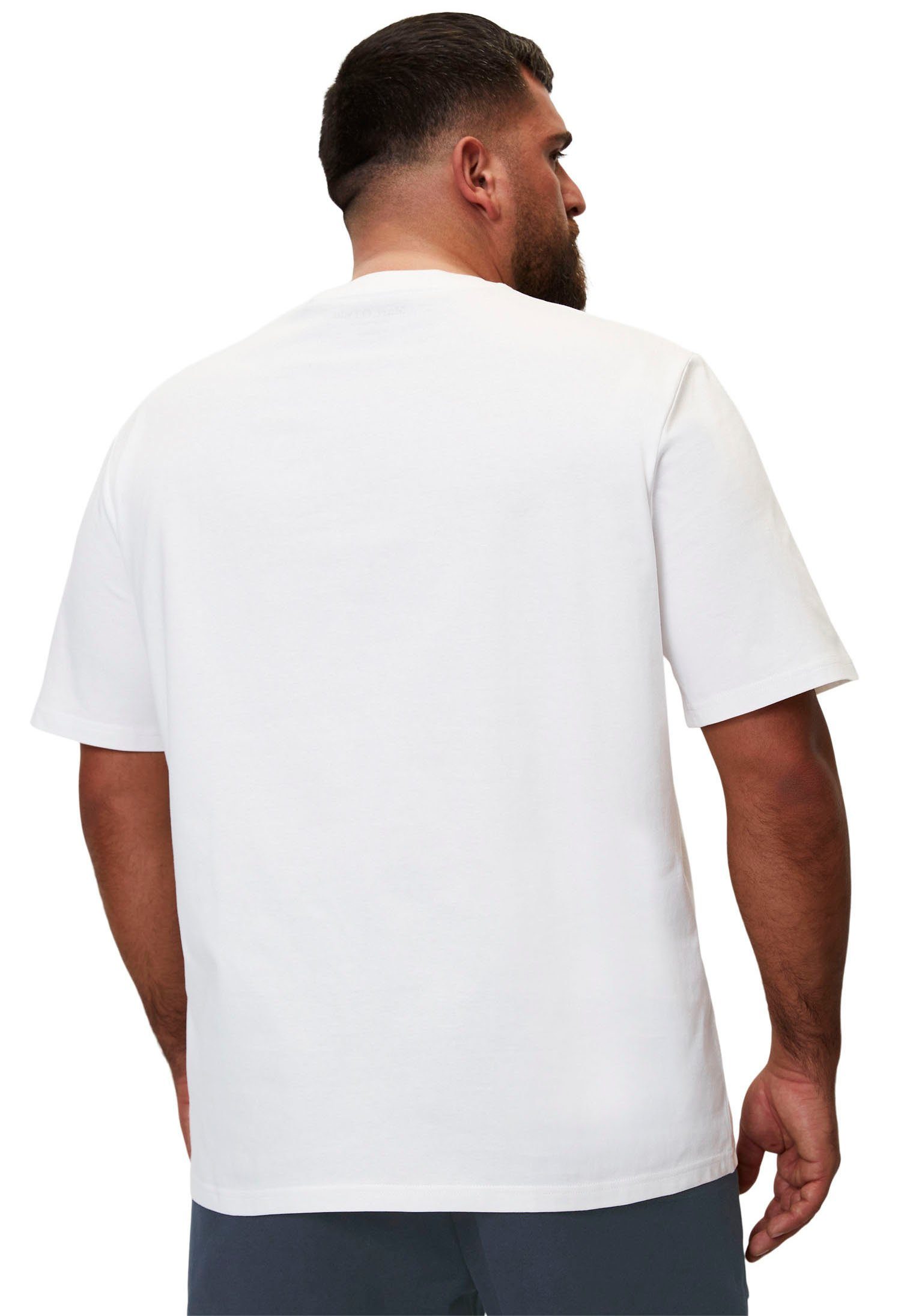 T-Shirt in white O'Polo Big&Tall-Größen Marc
