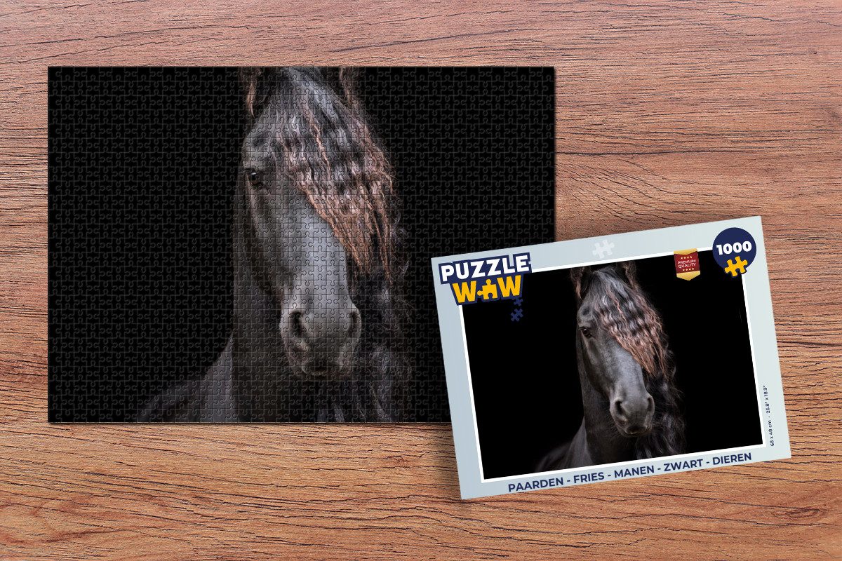 MuchoWow Puzzle Pferde - Friesisch - günstig online kaufen