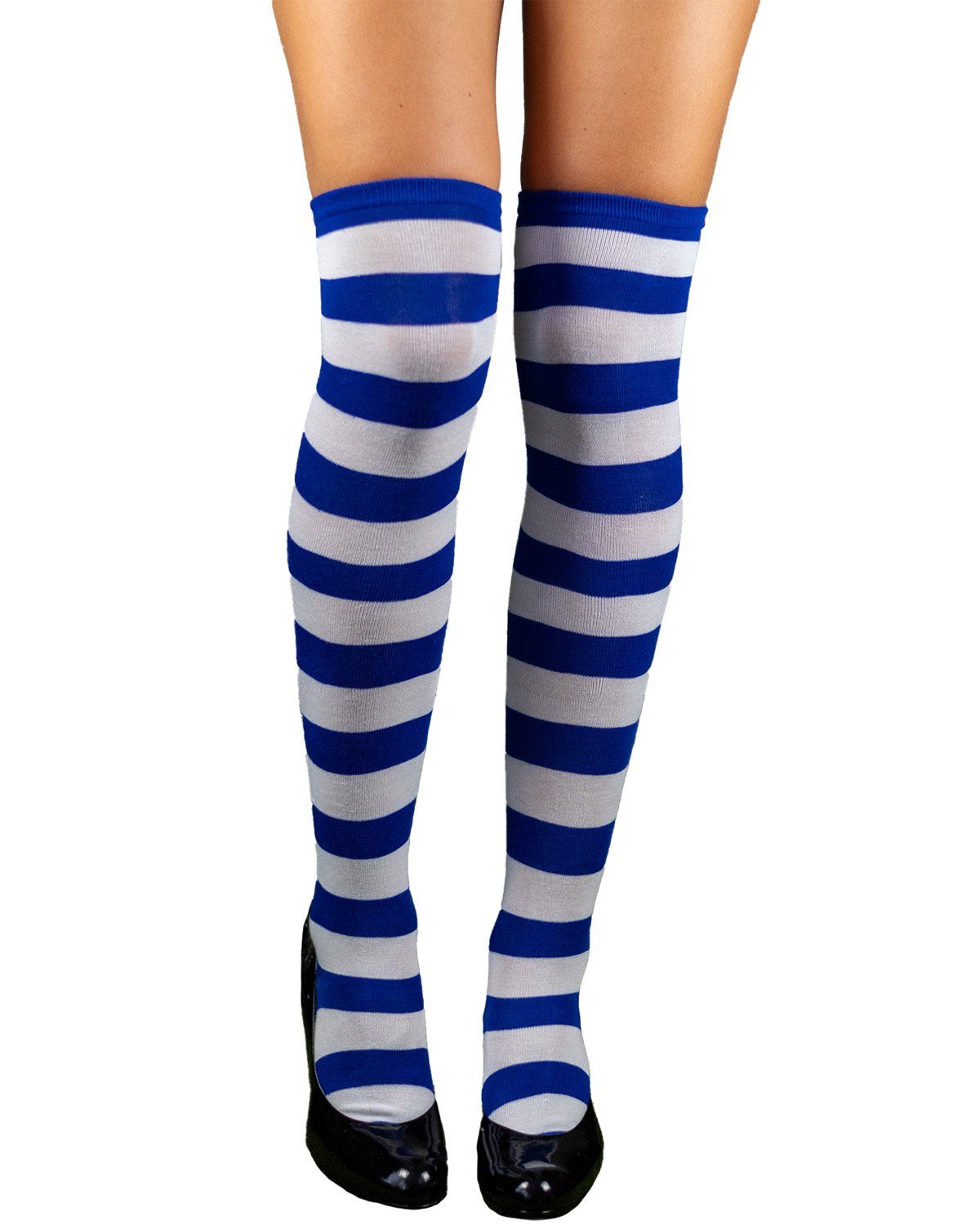 Kostüm Overknees Kniestrümpfe 'Ringelstrümpfe' - 414034