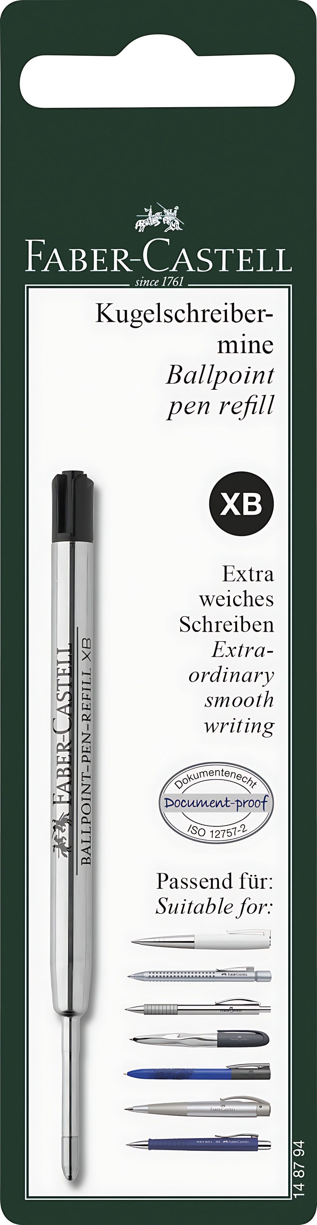 Faber-Castell Kugelschreibermine Faber Castell Kugelschreibermine XB schwarz Blister