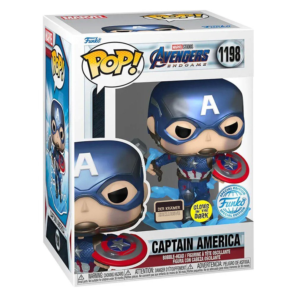 Funko Actionfigur POP! Captain America (Special Edition) Marvel Avengers Endgame