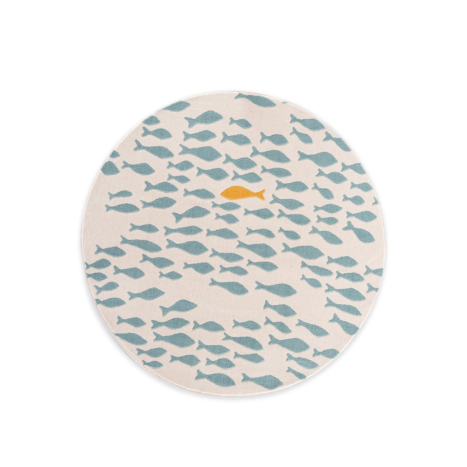 DomDeco Kinderteppich Kinderteppich mit Fisch-Motiv - günstig online kaufen