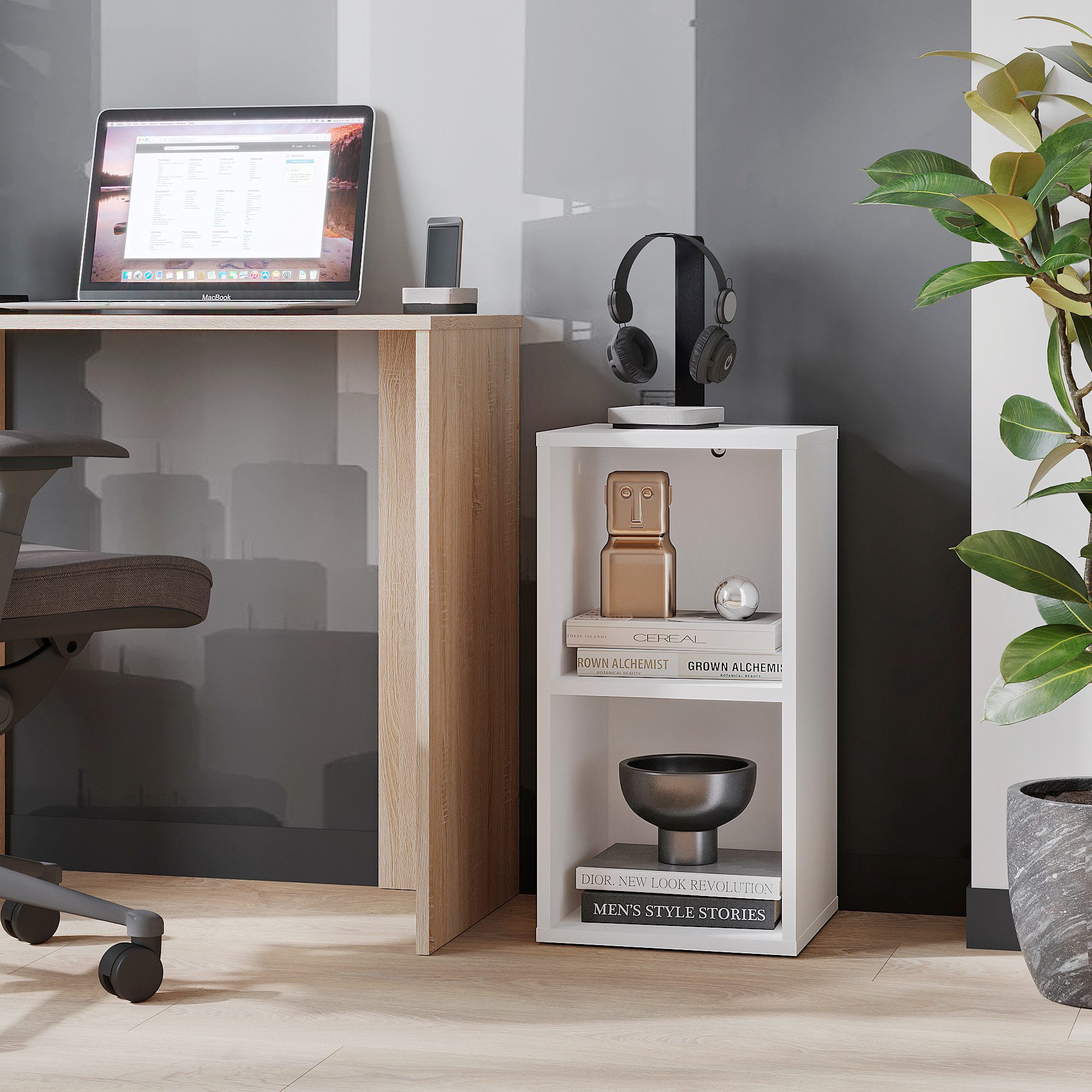 KOMTO Bücherregal KOMTO Bücherregal – Schmales Regal mit offenen Fächern, 2 günstig online kaufen