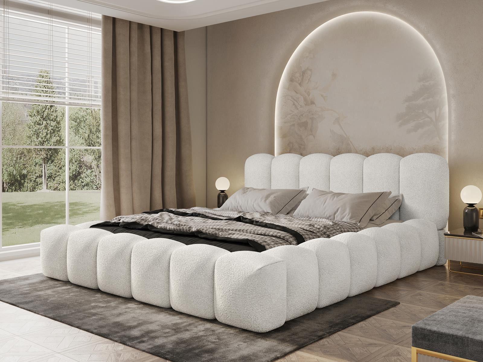 Compleo Polsterbett Designerbett, exklusives Bett, Modern günstig online kaufen