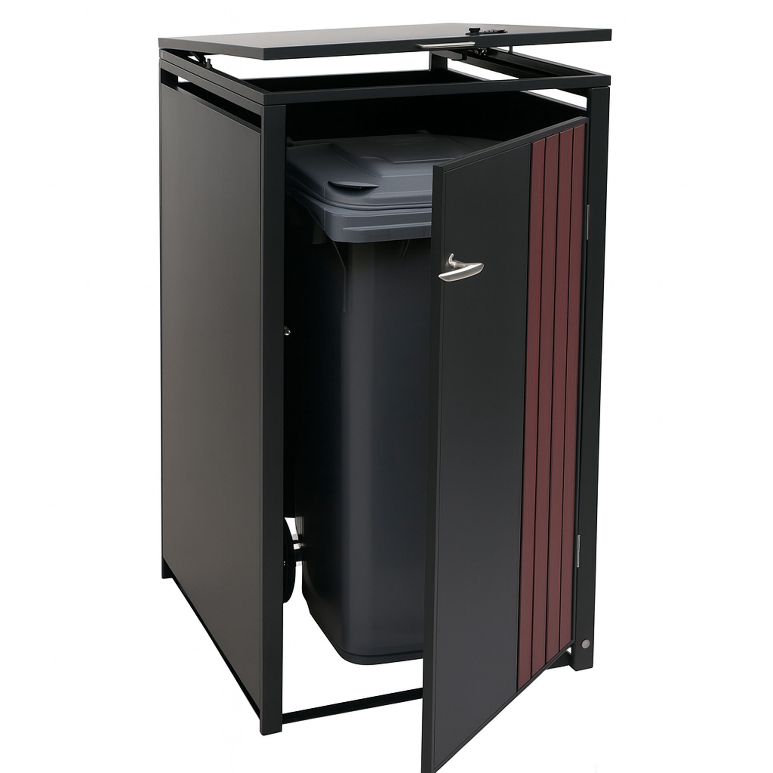 MCW Mülltonnenbox MCW-O67-1 (1 St), Für 1 Mülltonne mit 80 bis 240 Liter Fassungsvermögen