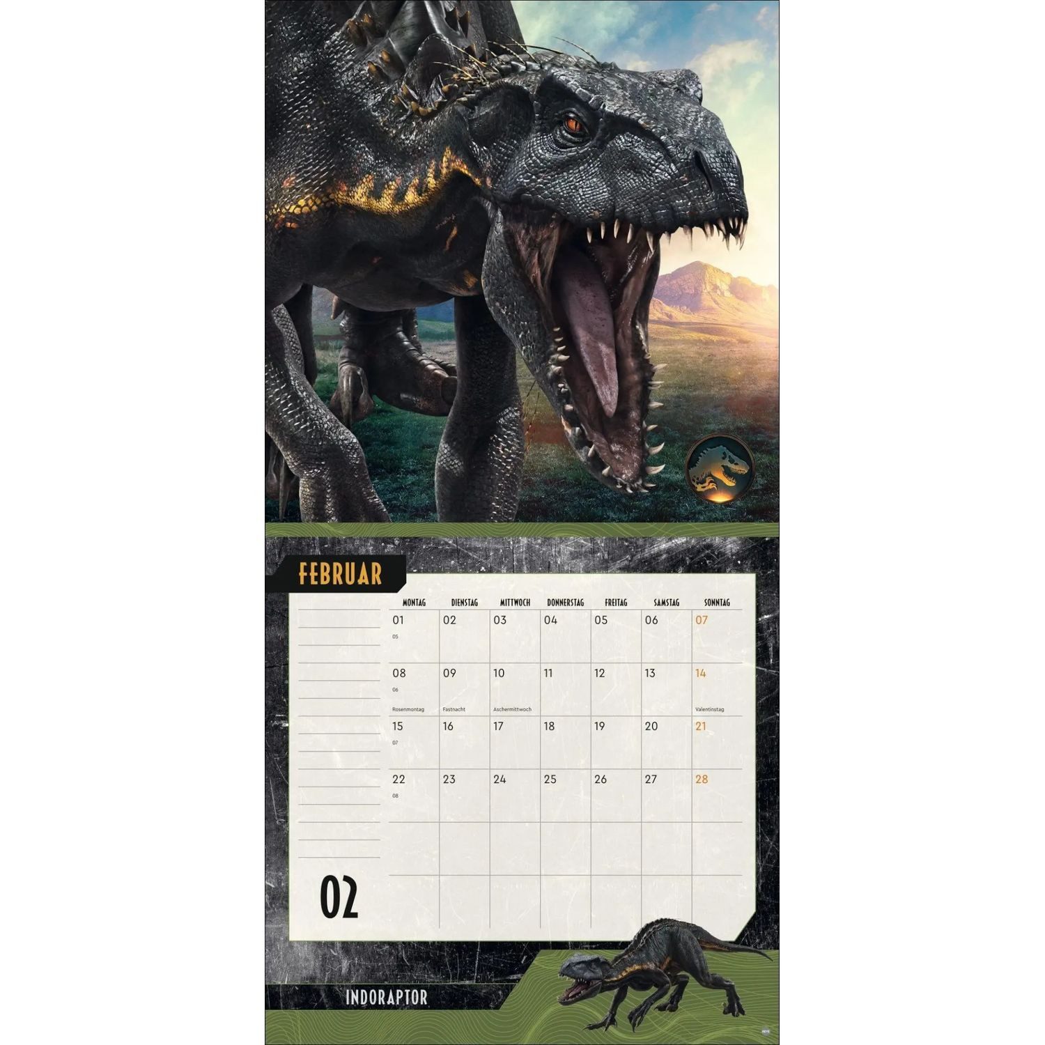 HEYE Wandkalender Jurassic World Broschurkalender 2027 – Bild 4 von 5
