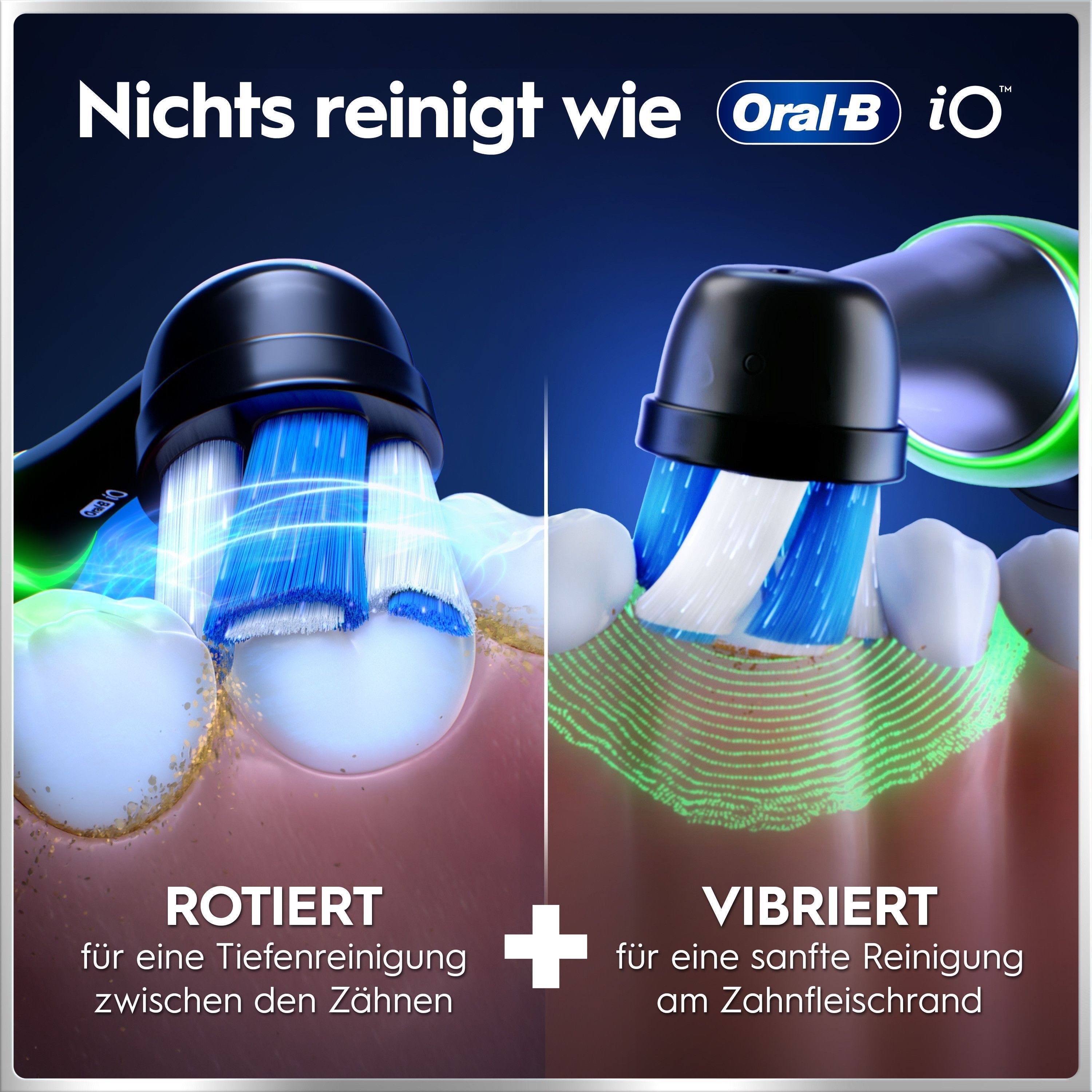 Oral-B Elektrische Zahnbürste iO 6, Aufsteckbürsten: 2 St., mit Magnet-Technologie, Display, 5 Putzmodi, Reiseetui – Bild 5 von 5