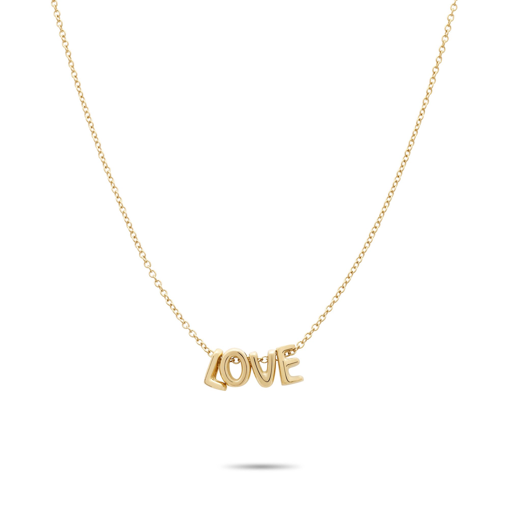 Echtzeit Edelstahlkette Schmuck Geschenk Edelstahl Halskette Love Letters