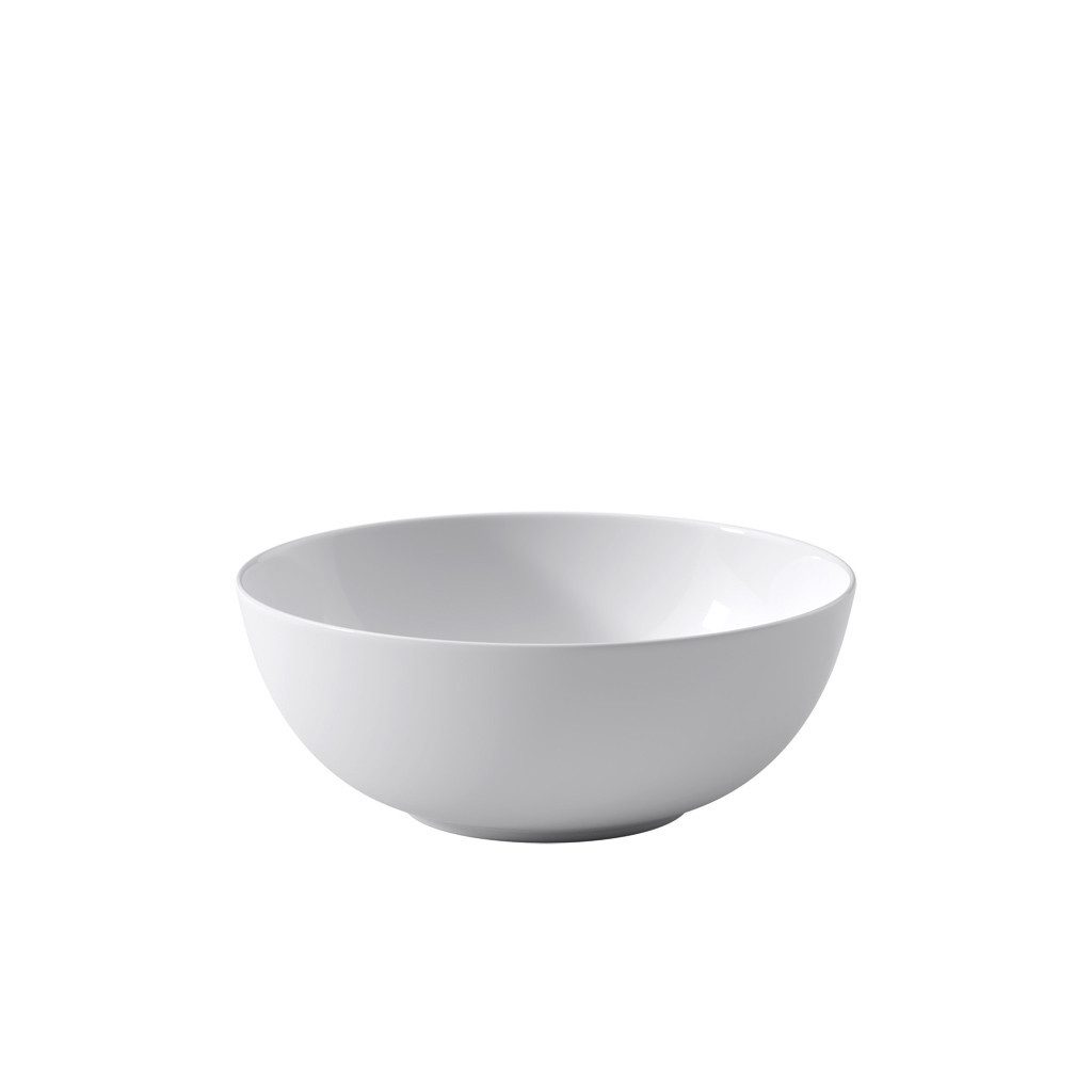 Villeroy & Boch Signature Salatschüssel Anmut Schüssel rund 23cm, Porzellan, (1-tlg), Premium Bone Porcelain, mikrow.- & spülm.sicher, Made in Germany