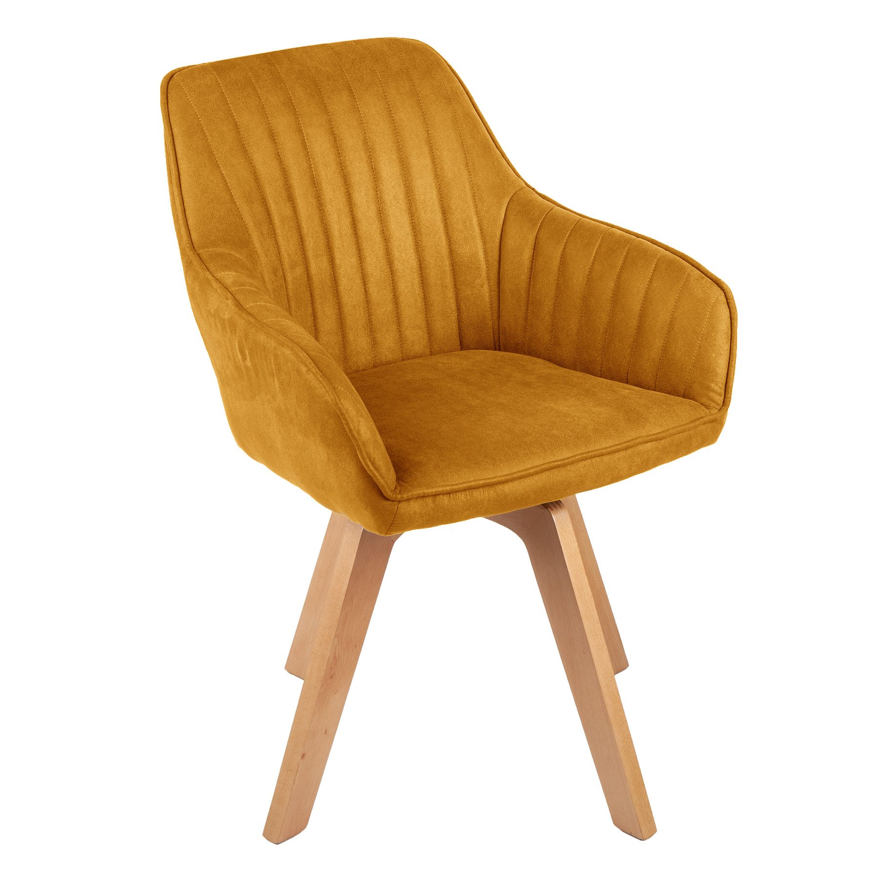 riess-ambiente Polsterstuhl LIVORNO senfgelb / natur (Einzelartikel, 1 St), günstig online kaufen