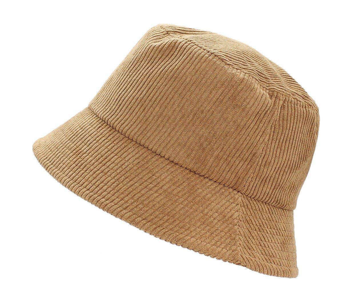 dy_mode Fischerhut Unisex Bucket Hat Damen Anglerhut Fischerhut Cord Mütze Herren Bucket Hat, Unifarbe BM216-Kupfer