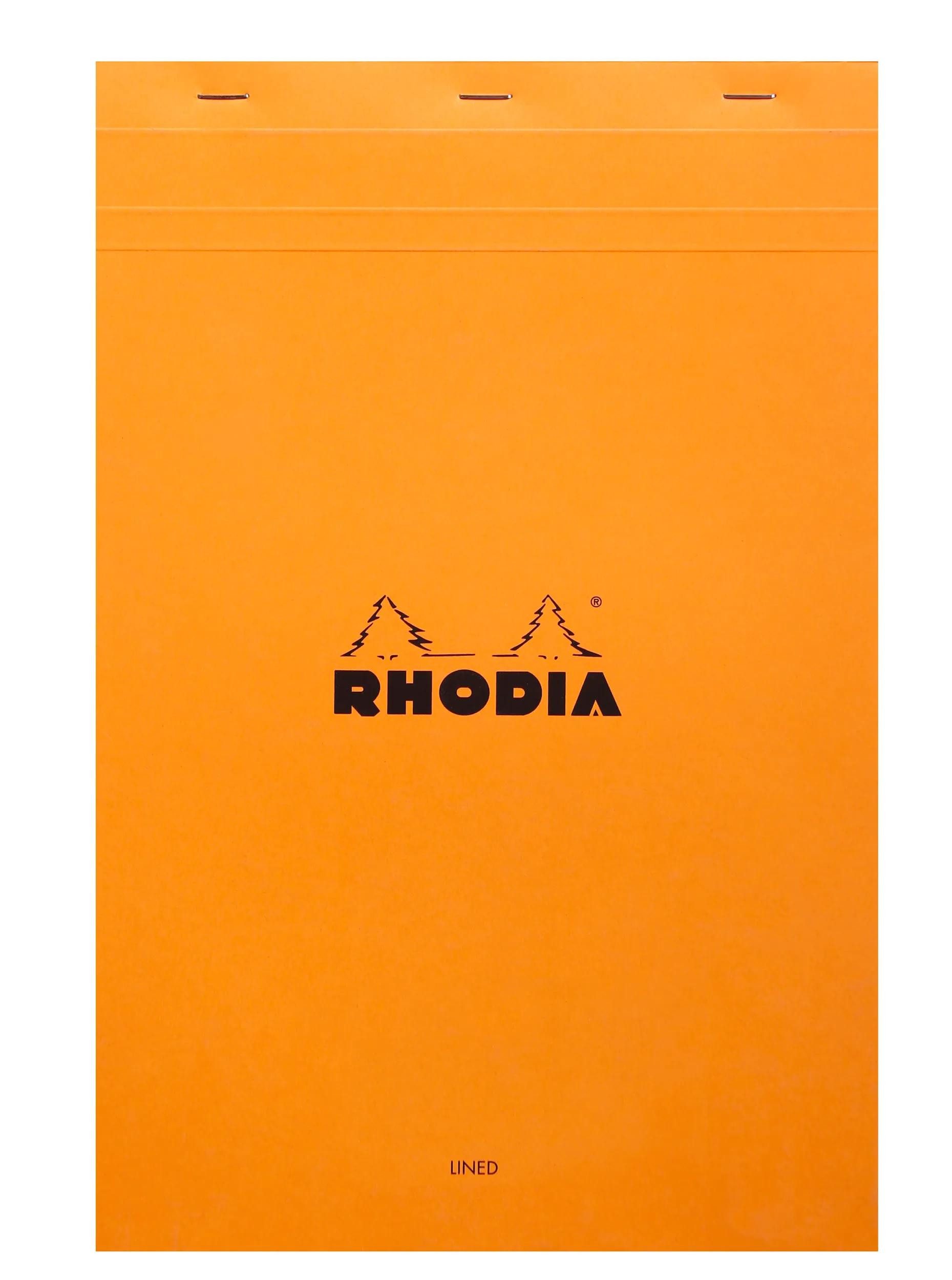 Rhodia Notizheft 5x Block geheftet A4+ 21x31,8cm 80 Blätter liniert 80g - Orange 19600C, Rhodia, Blöcke, Hefte und Notizbücher