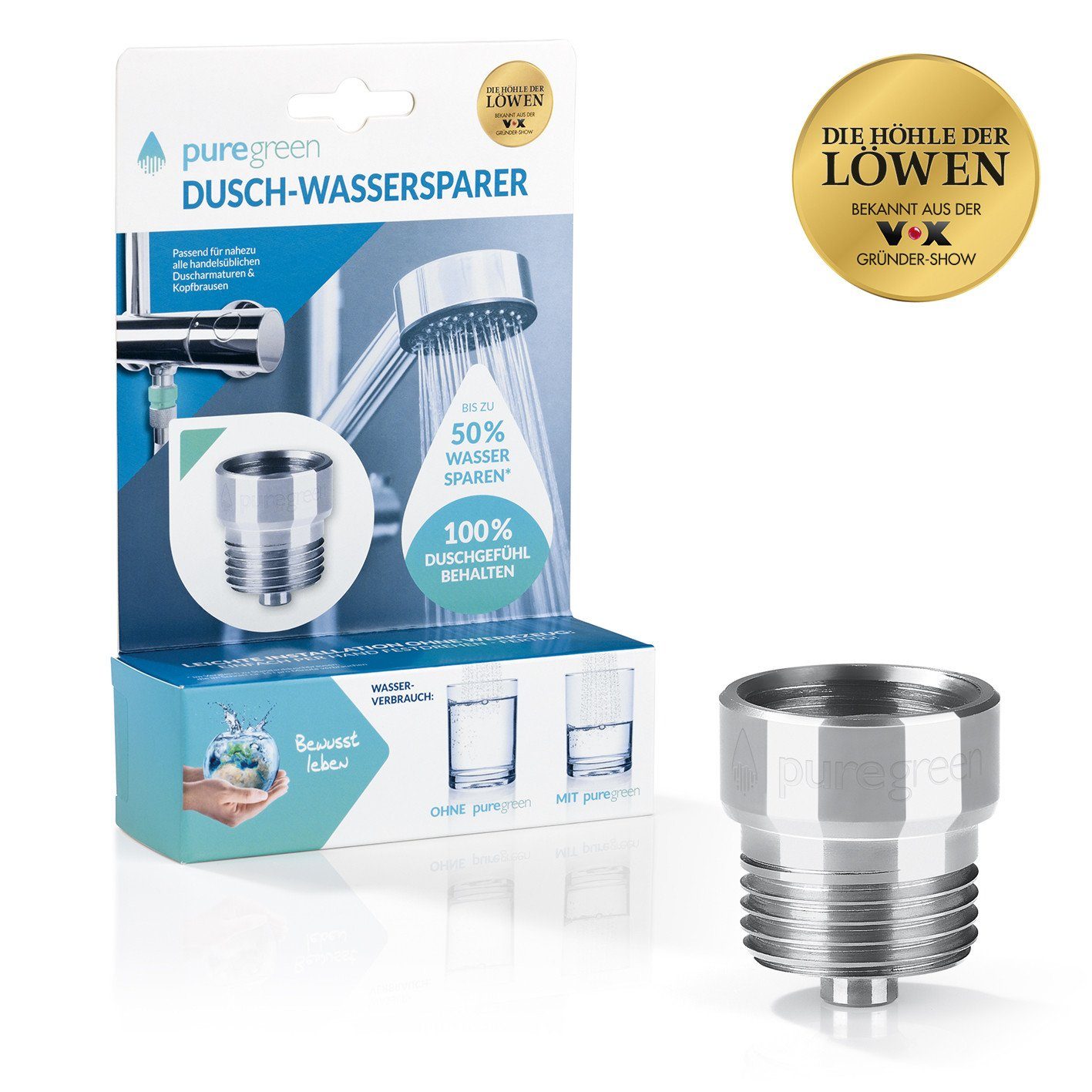puregreen Duscharmatur Wasser sparen Dusche Energie günstig online kaufen