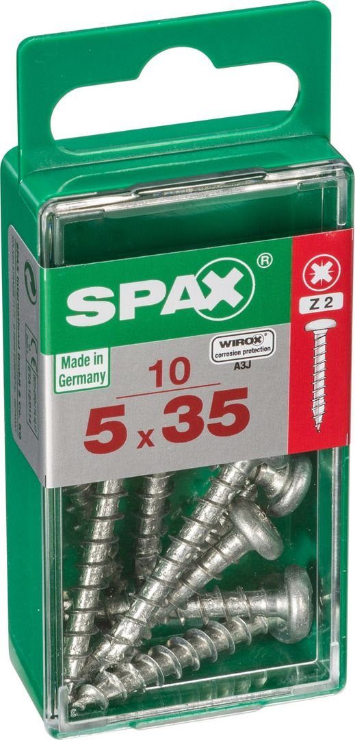 Holzbauschraube 5.0 Universalschrauben 35 TX - SPAX x mm 20 10 Spax