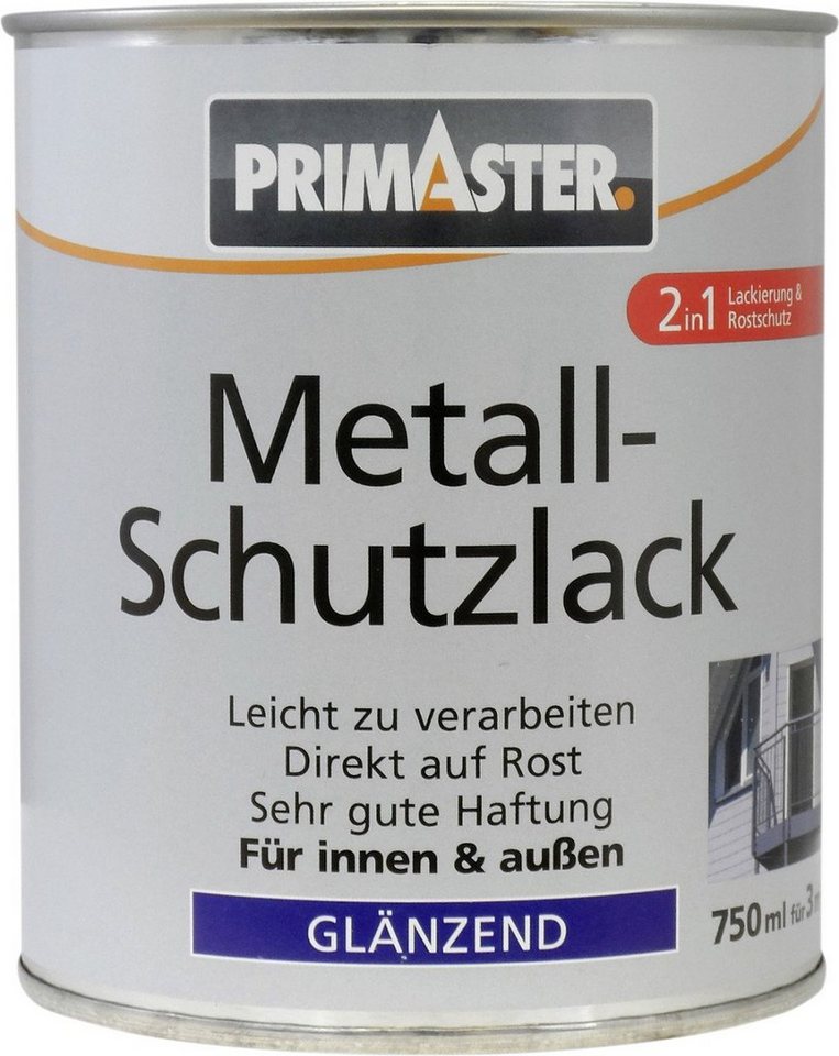 Thumbnail - Primaster Metallschutzlack Primaster Metall-Schutzlack RAL 3000 750 ml