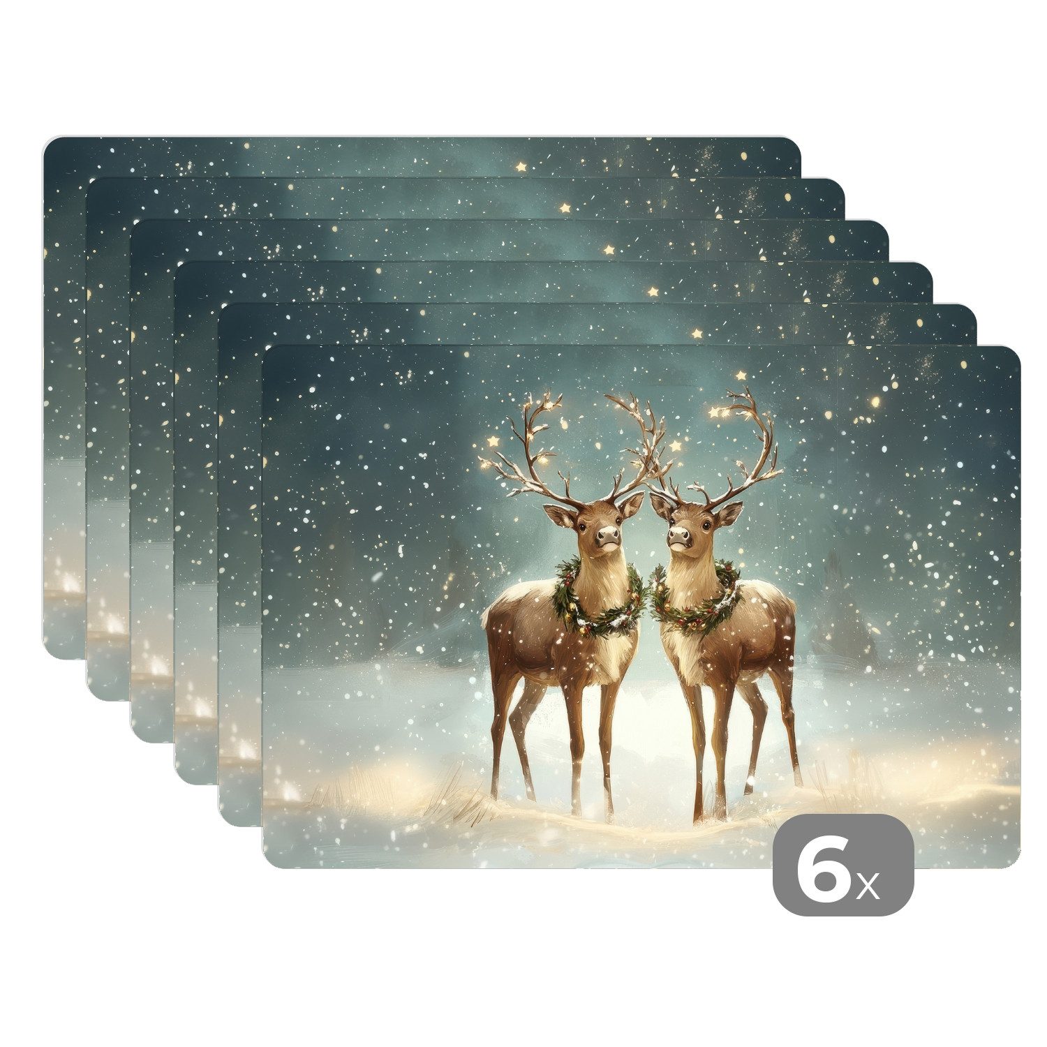 MuchoWow Platzset Weihnachtszauber - Winterwald - günstig online kaufen