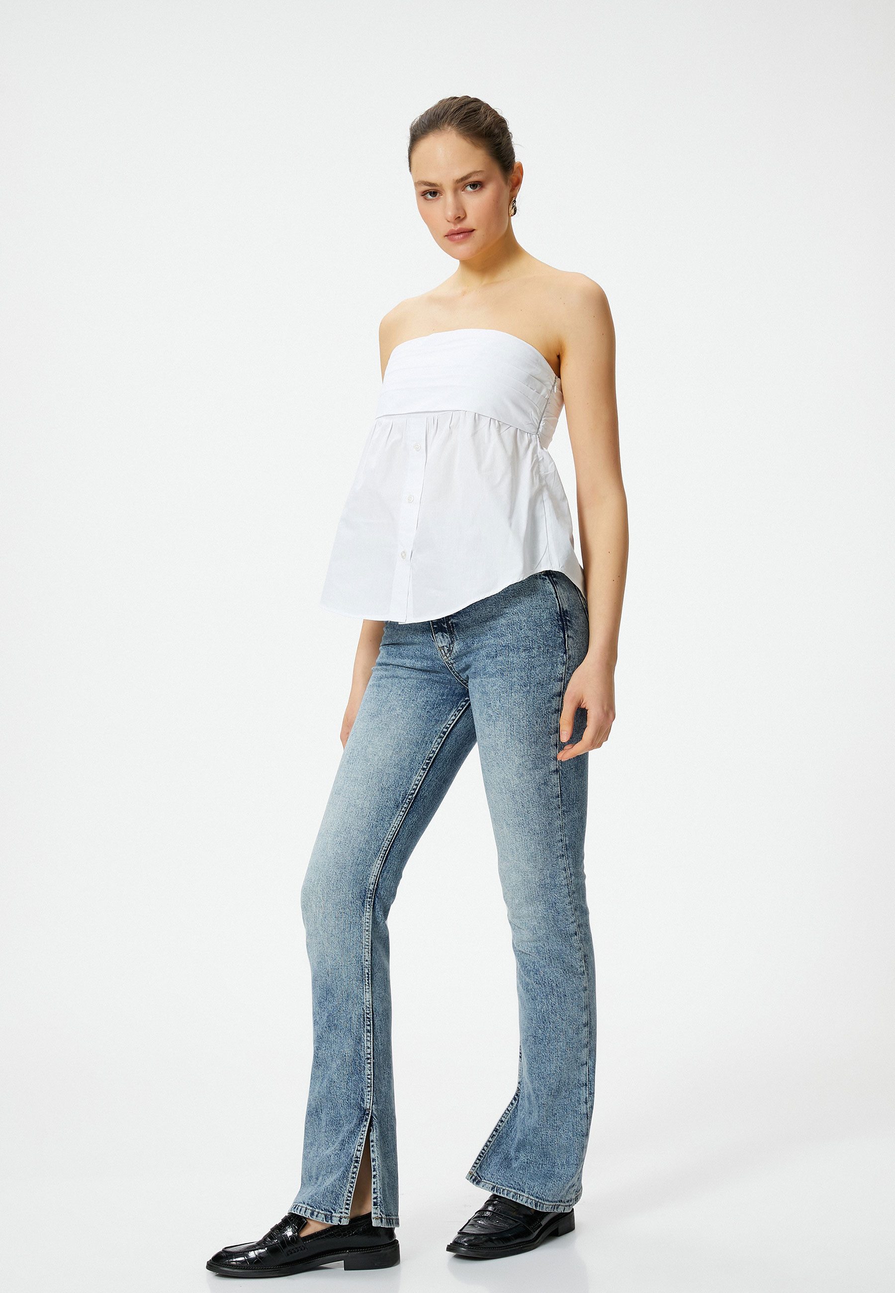 Koton Slim-fit-Jeans Denim Slim Flare Slim-fit-Jeans