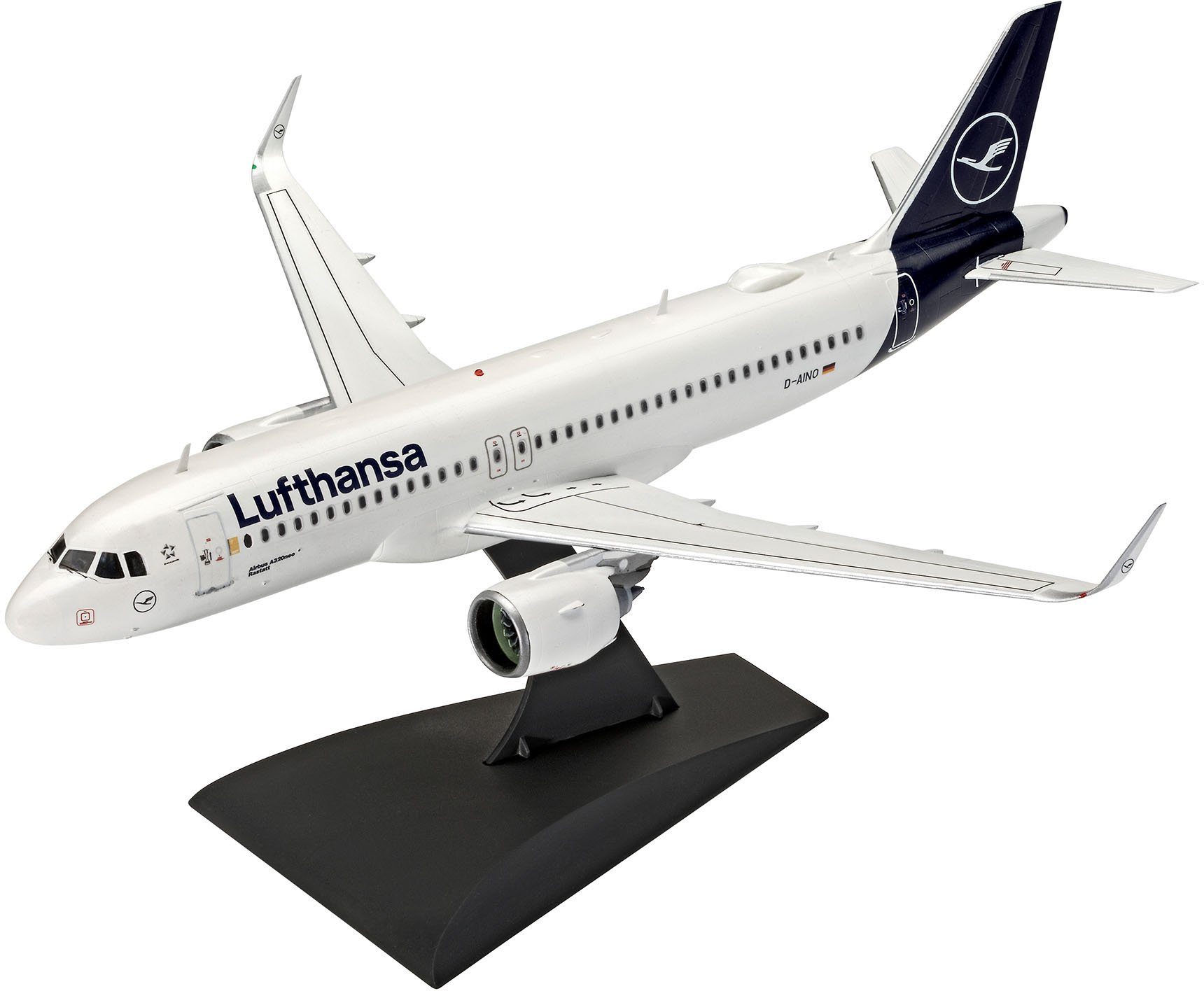 Revell® Modellbausatz Airbus A320neo Lufthansa, Maßstab 1:144, Made in Europe
