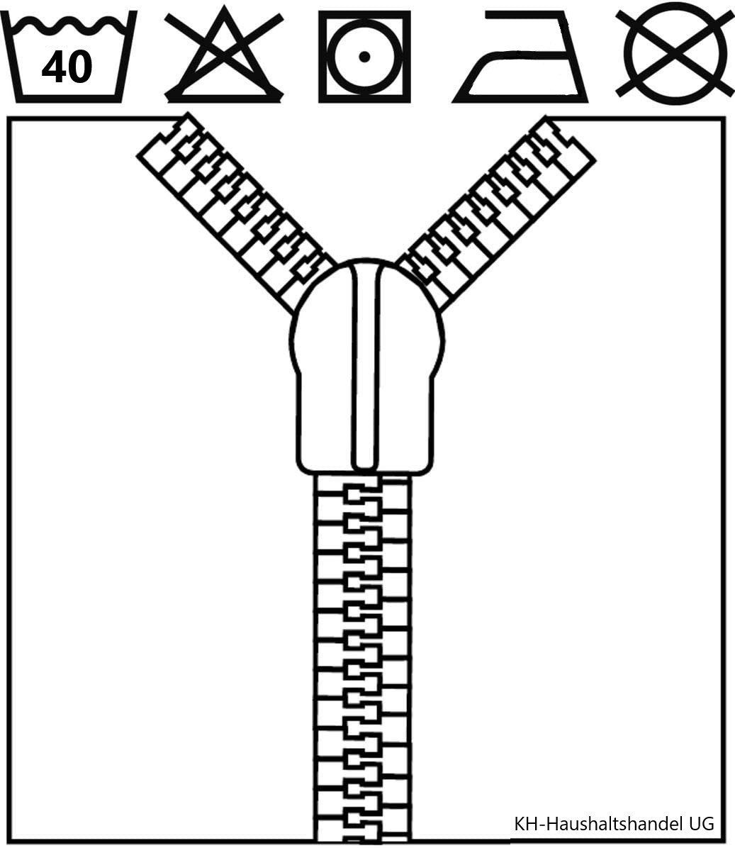 KH-Haushaltshandel Bettwäsche 2-tlg. Bettwäsche, 135x200 + 80x80cm, Ornamen günstig online kaufen
