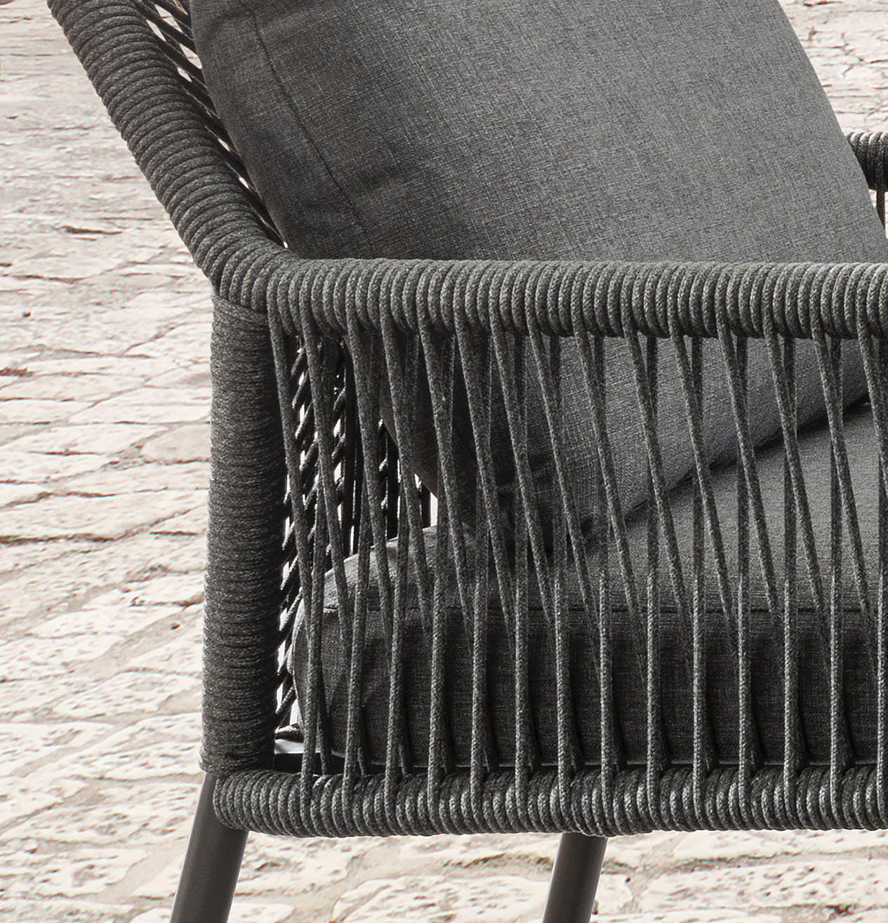 Destiny Gartenlounge-Set Sofa, Tische Sessel, 40x50 anthrazit Ø 2 12-tlg), 1 (Set, 2 cm, GENUA, u. 60x40 Ø