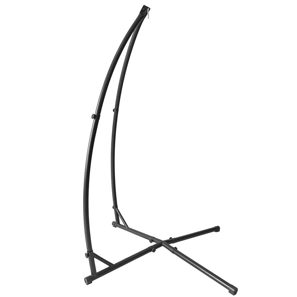 JEOBEST Hängemattengestell Hängesessel Gestell Outdoor, 214cm Hängesitz Halterung, Nur Gestell, C Ständer, bis 120kg