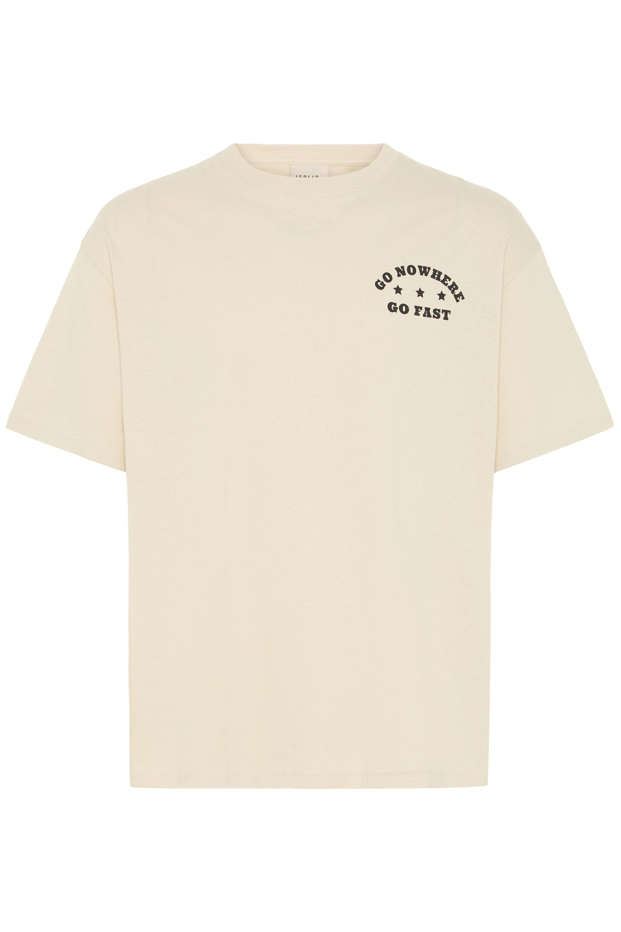 !Solid Rundhalsshirt SDUstance Lässiges T-Shirt mit Backprint - Loose Fit