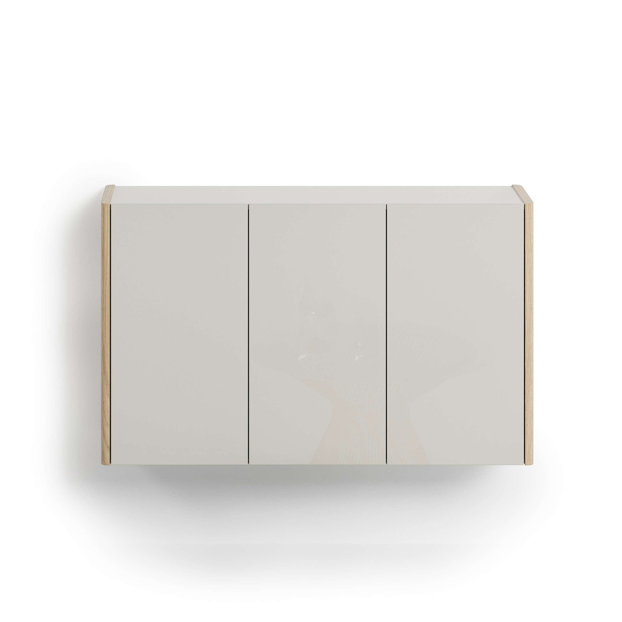 Home affaire Hängeschuhschrank DILLON, Schuhschrank,Schuhkommode, Schuhregal, Schuhkipper (1-St) Breite 141 cm, hängend, 3 Türen, Hochglanz lackiert, Made in Italy