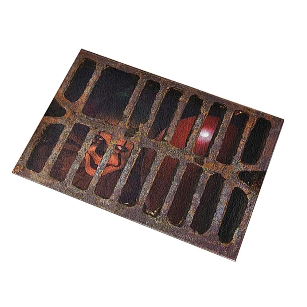 Coonoor Fußmatte Halloween deko Scary Clown Fußmatte 3D lustige Horror-fußm günstig online kaufen