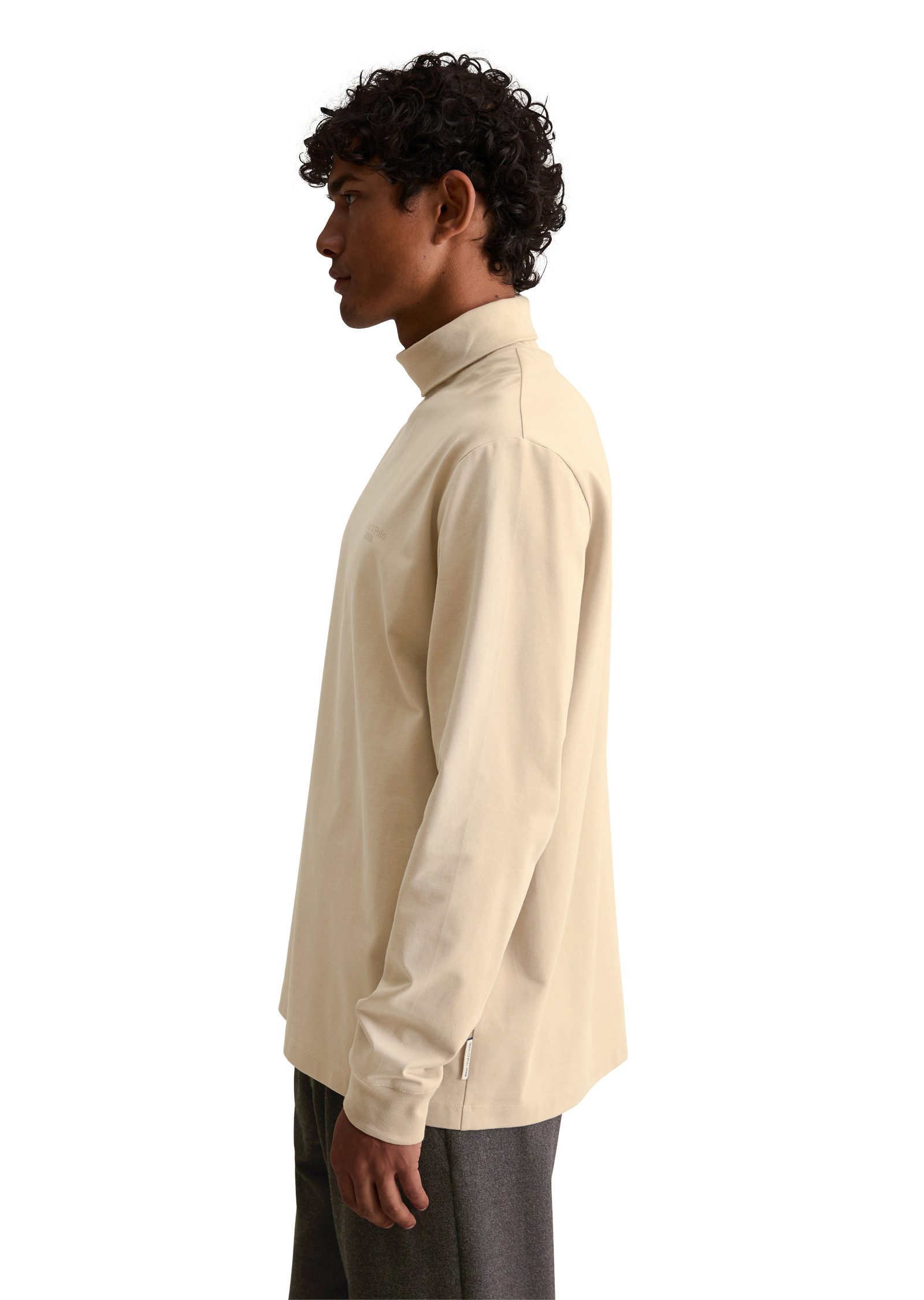 Marc O'Polo DENIM Langarmshirt aus mittelschwerem Bio-Baumwoll-Jersey