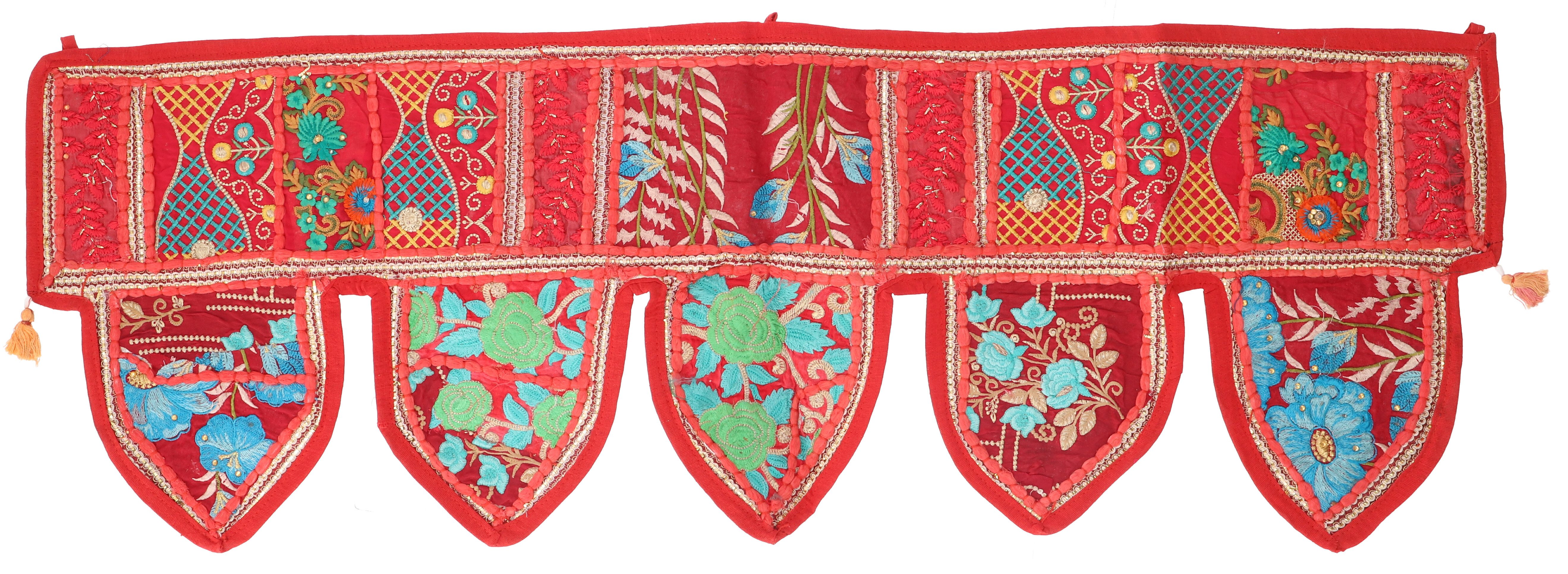 Guru-Shop Wandteppich Orientalischer Wandbehang, indischer Türbehang,.., Höhe: 30 mm