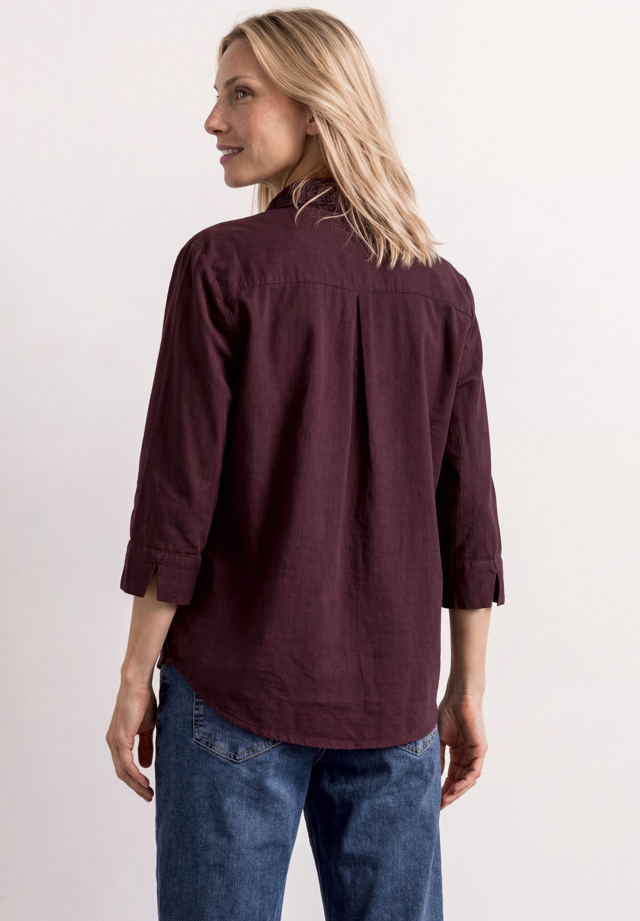 STREET ONE Hemdbluse in Cord-Optik