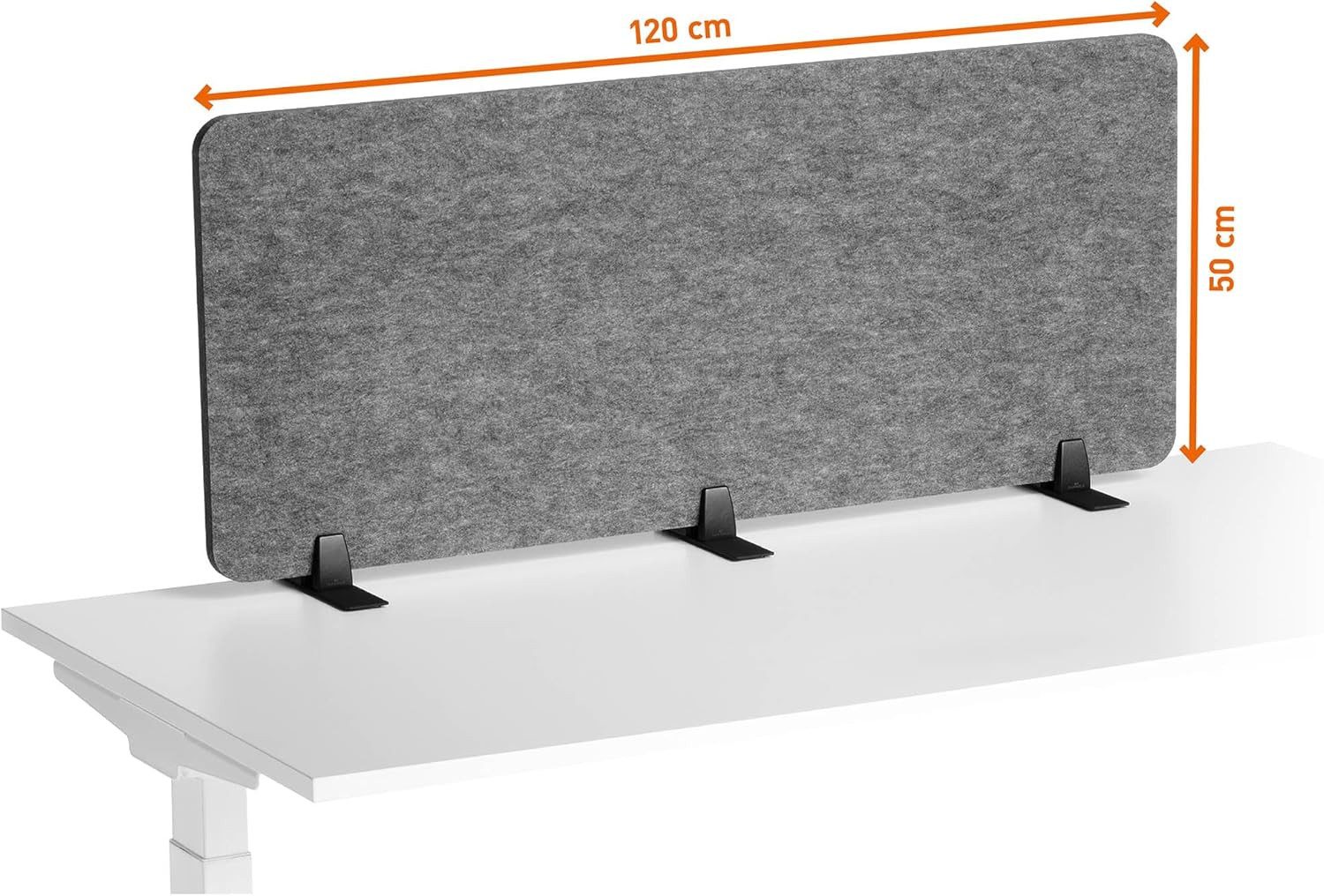 DURABLE Wandhalterung EFFECT, (monitorhalter, monitor, tischhalterung, bildschirm halterung, tischhalterung, bildschirm halterung, Durable Tischtrennwand Effect 120, Tischtrenner für Akustik-/Sichtschu)