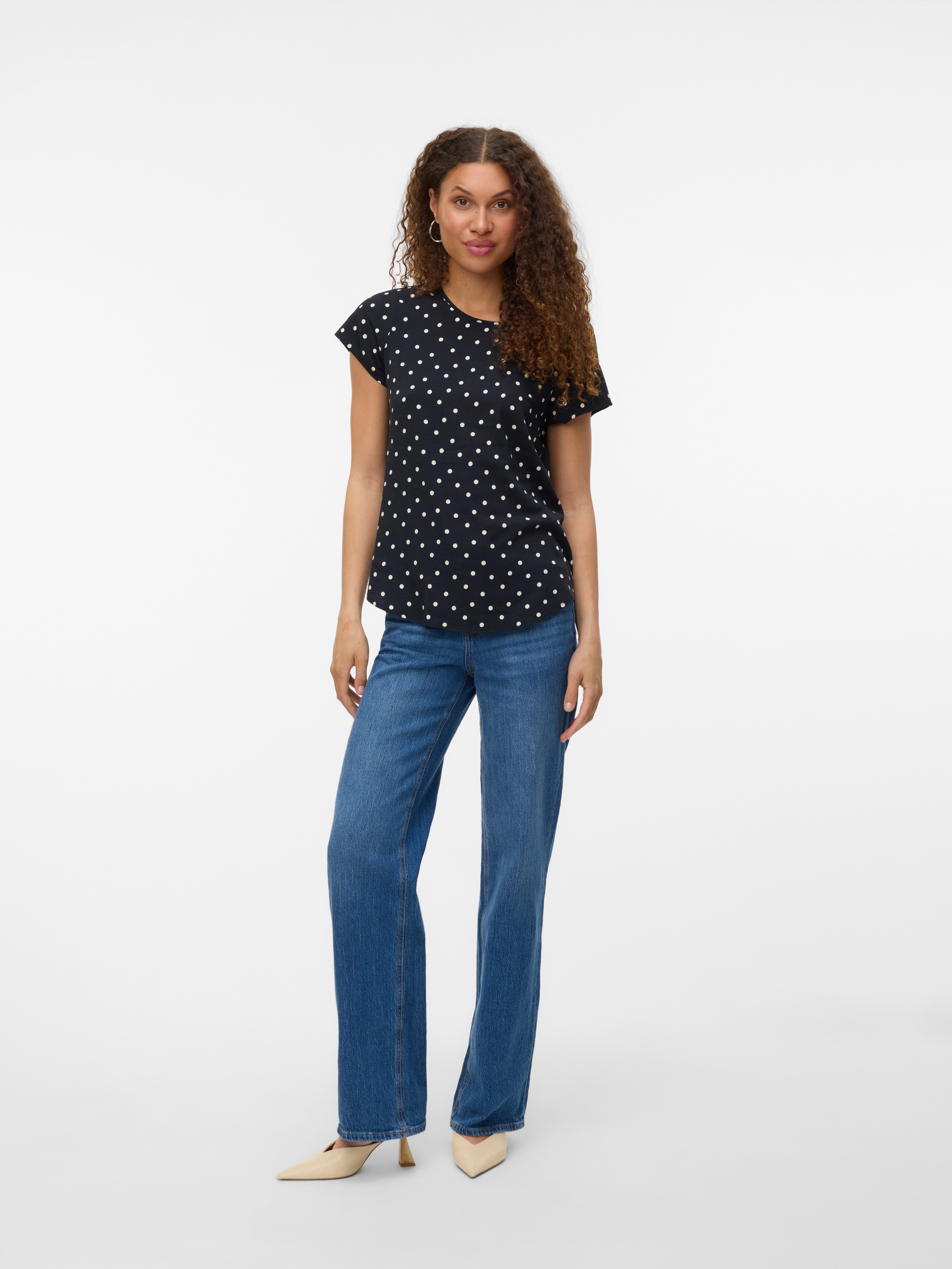 Vero Moda Shirtbluse VMBELLA SS TOP AOP WVN GA
