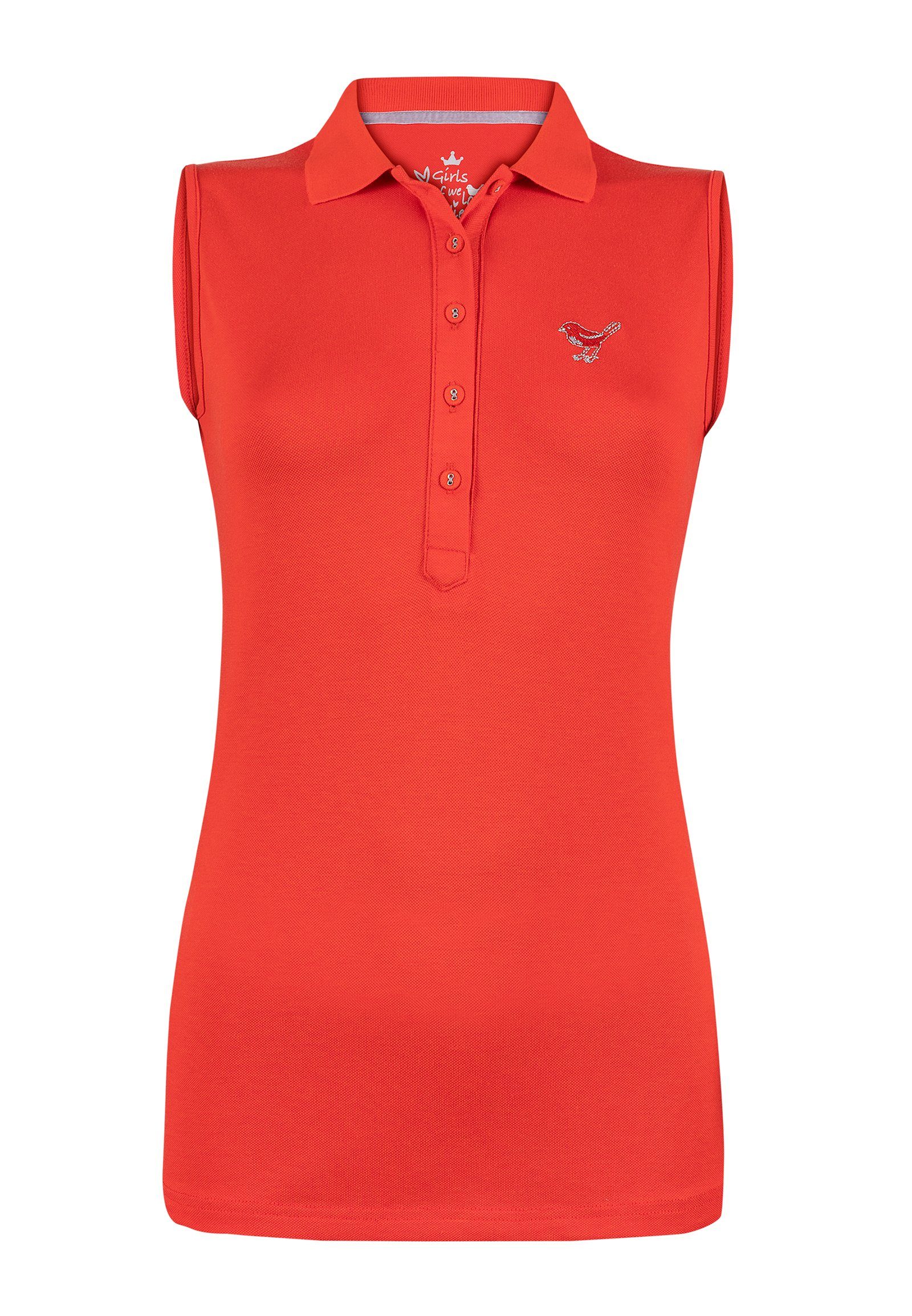 girls golf Trainingspullover girls golf Damen polo sleeveless artwork on back 1