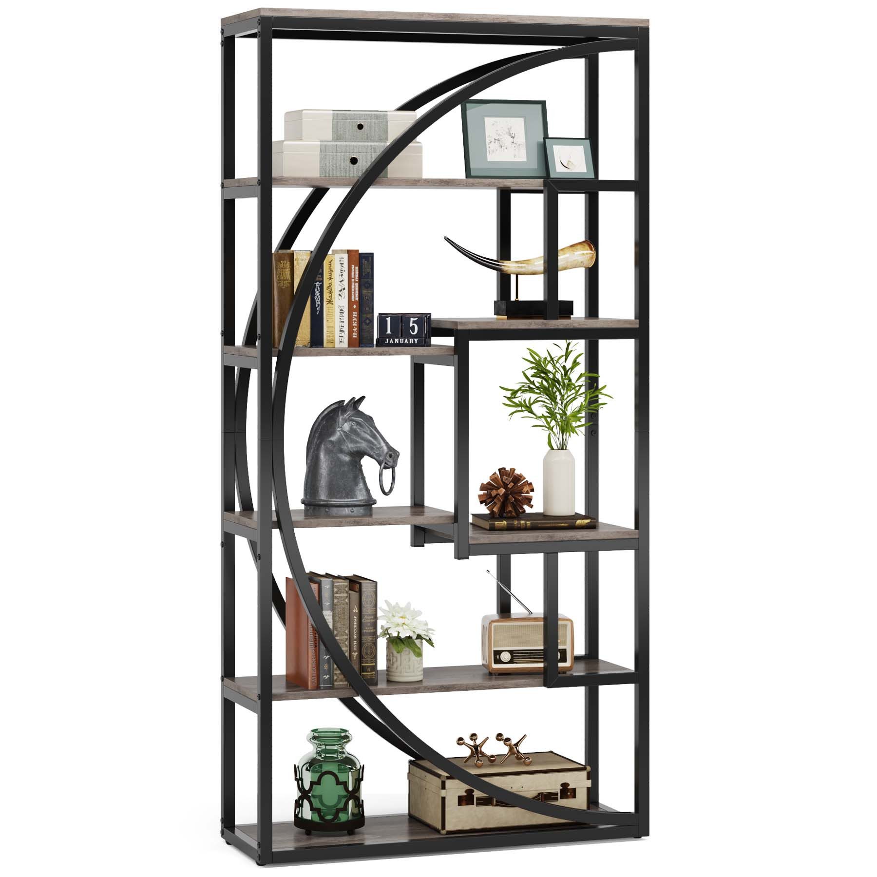 Tribesigns Regal Standregal Industrielles 5-stöckiges Bücherregal, 8 offene günstig online kaufen