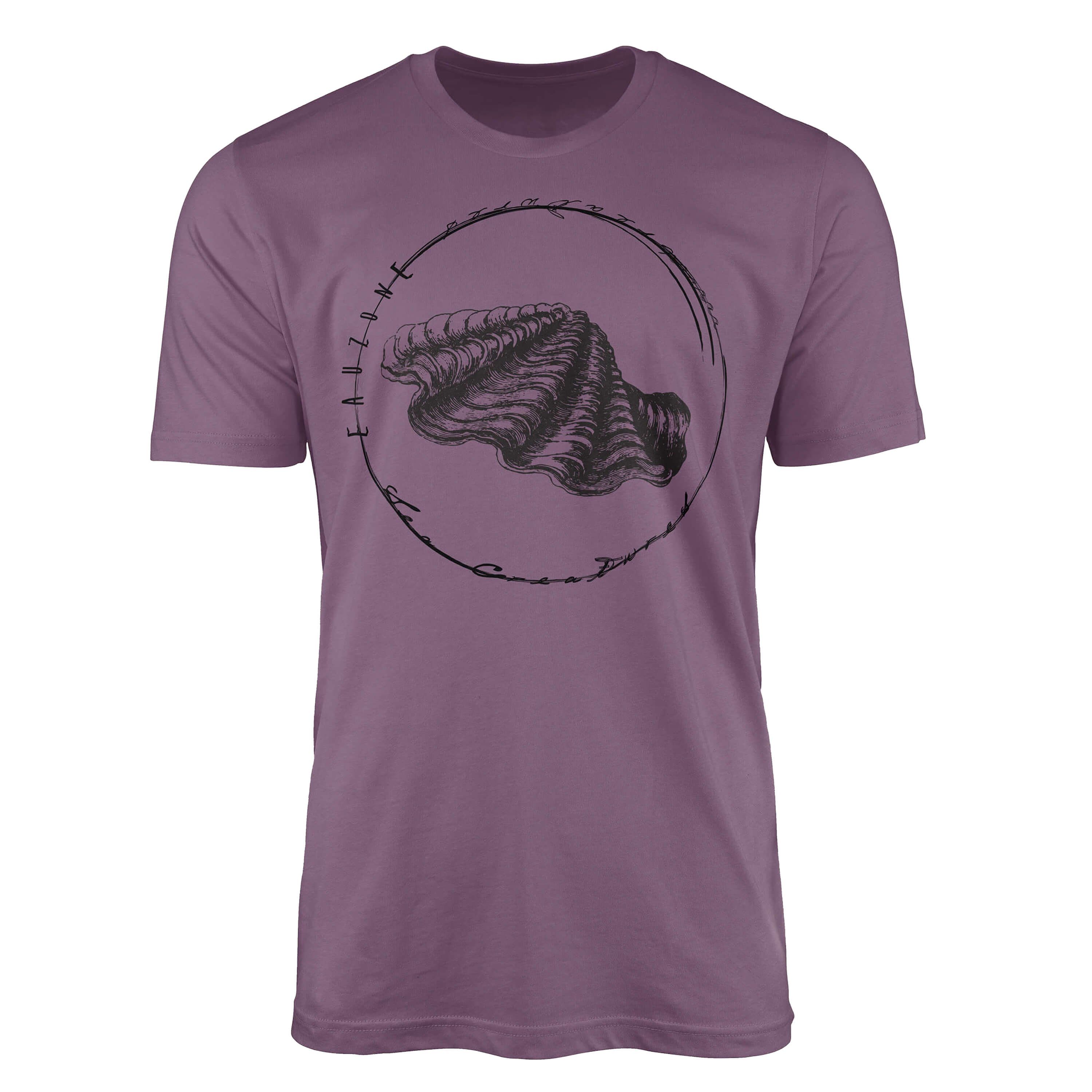 Schnitt 088 T-Shirt Sinus Struktur Fische Tiefsee Art feine / sportlicher und Creatures, Serie: - Shiraz Sea Sea T-Shirt