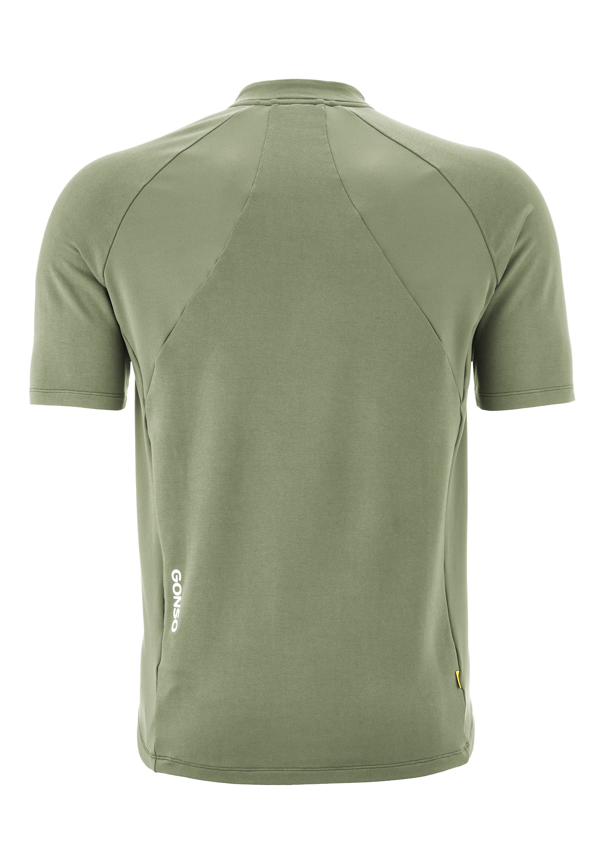 Gonso Radtrikot Adventure Jersey Nature M Herren Fahrradtrikot kurzarm, bequemes Half-Zip Trikot, Slim Fit – Bild 2 von 3