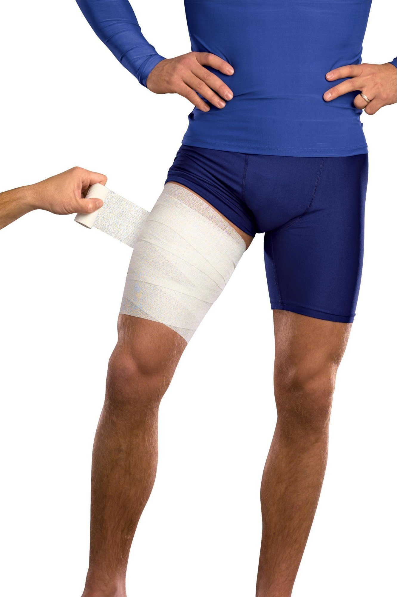 Mueller Sports Medicine Kinesiologie-Tape Sports Wrap 7,6cm x 5,4m kohäsives Sporttape