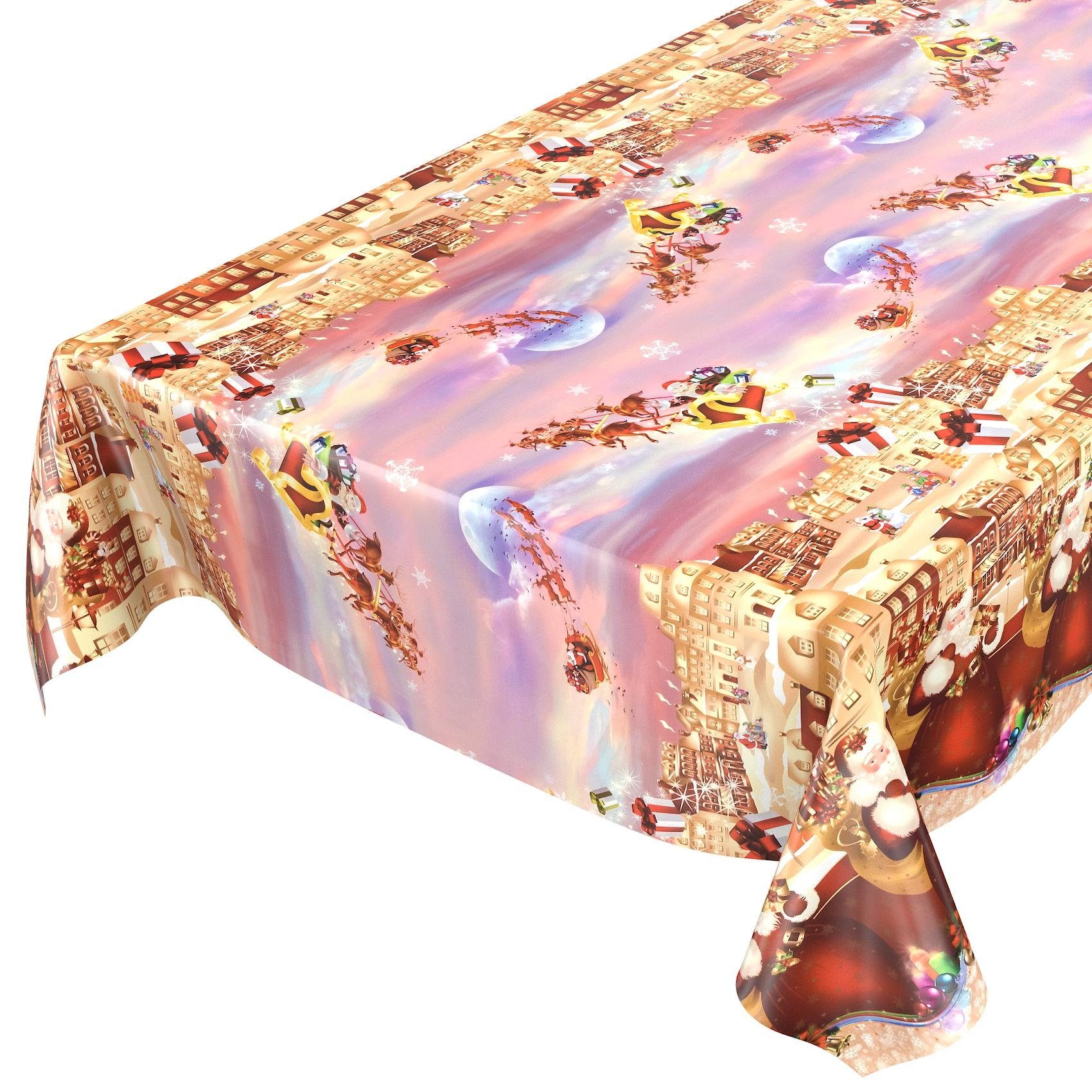 ANRO Tischdecke Wachstuchtischdecke Gartentischdecke Wachstischdecke (Einze günstig online kaufen