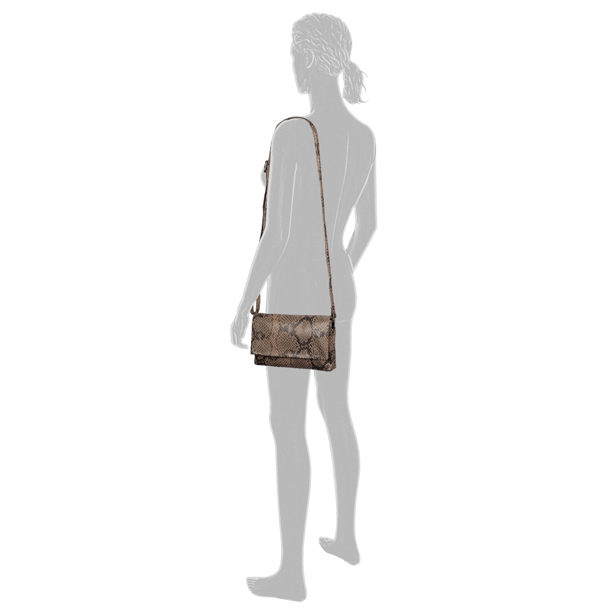 Gabor Abendtasche Salara, Damen Abendtasche, mit 2 Kammern je nach Anlass variabel tragbar