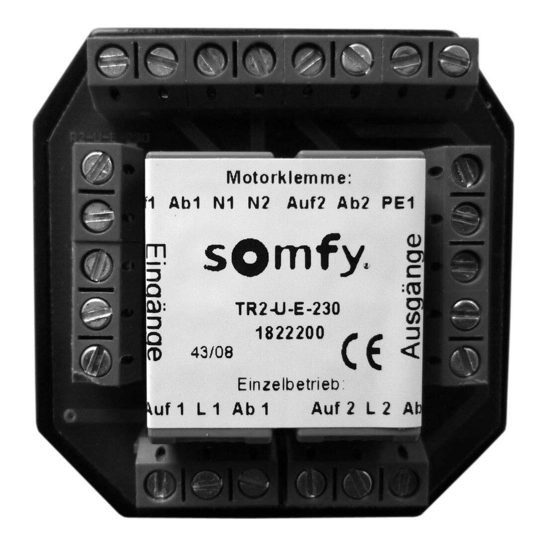 Somfy Zeitschaltuhr Somfy Trennrelais UP f. zwei Antriebe TR2-U-E-230