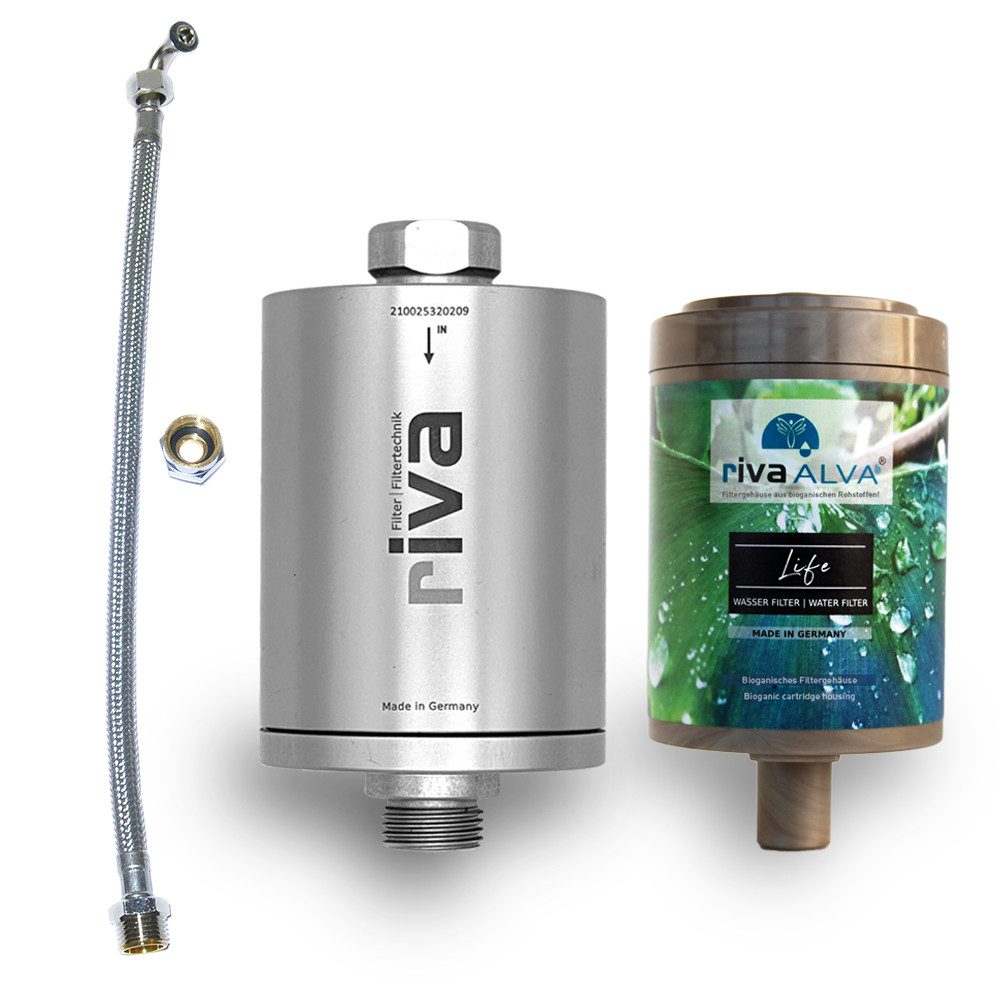 Wasserfilter rivaALVA Life Trinkwasserfilter inkl. Schlauchanschluss-Set