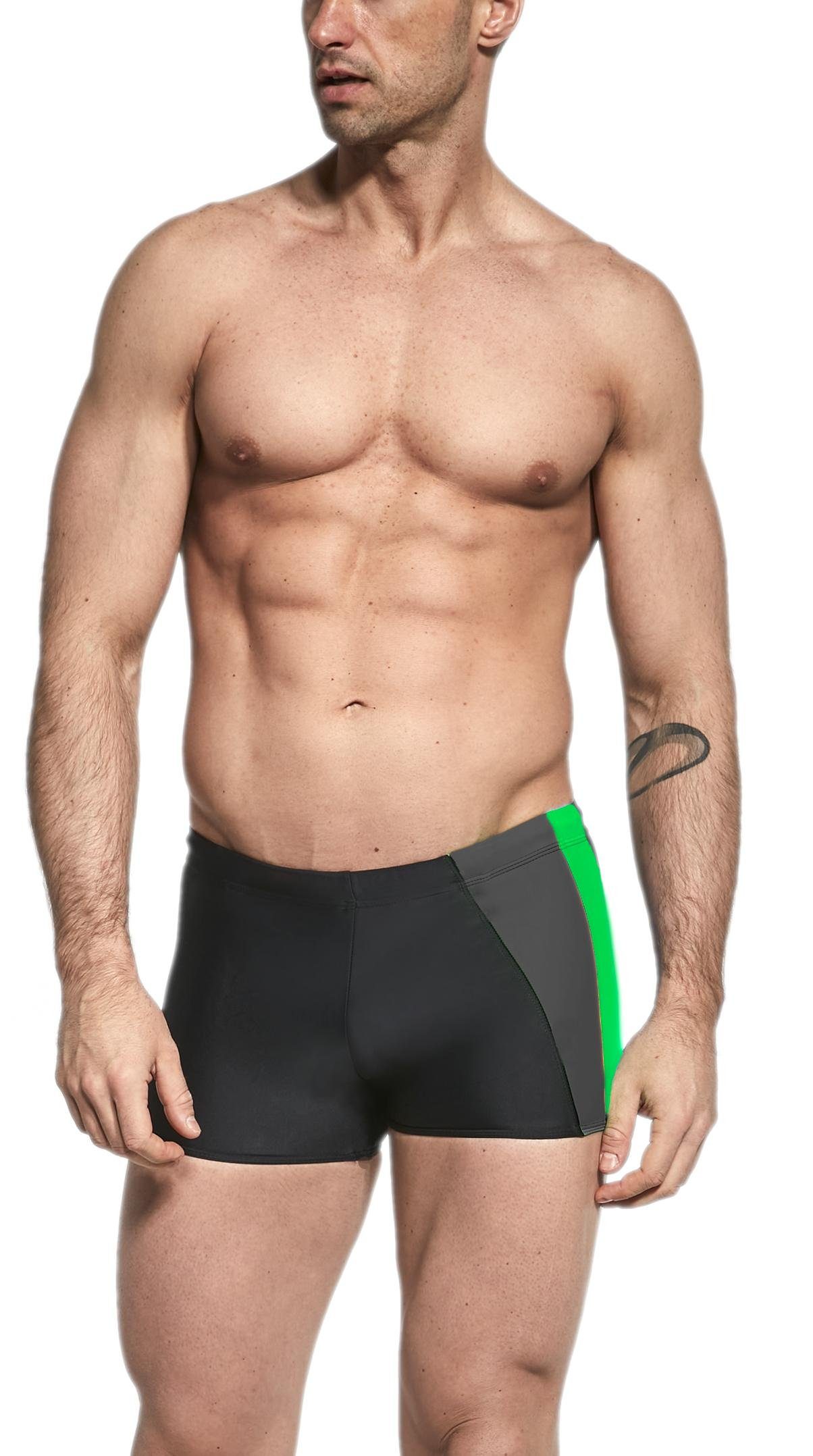 Aquarti Badehose Aquarti Herren Badehose Kurz mit Seitlichem Streifen günstig online kaufen