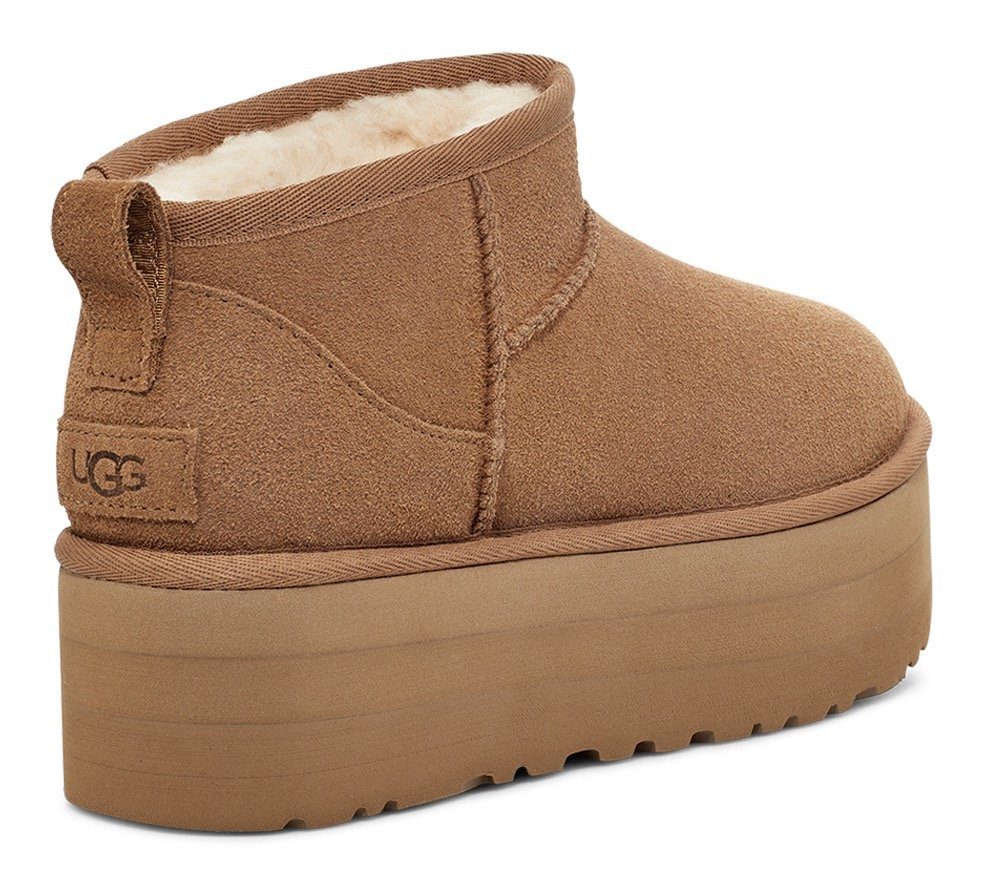 UGG Classic Ultra Mini Platform Winterboots Plateaboots, Schlupfstiefel mit Plateausohle